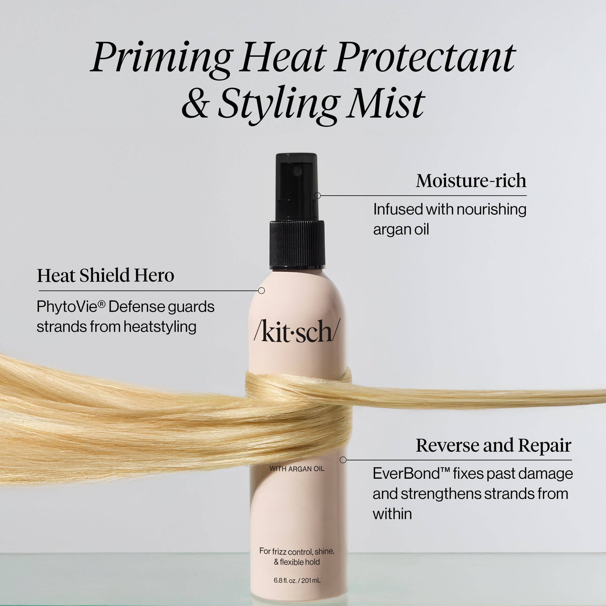 KITSCH - Priming Argan Oil Heat Protectant & Styling Mist