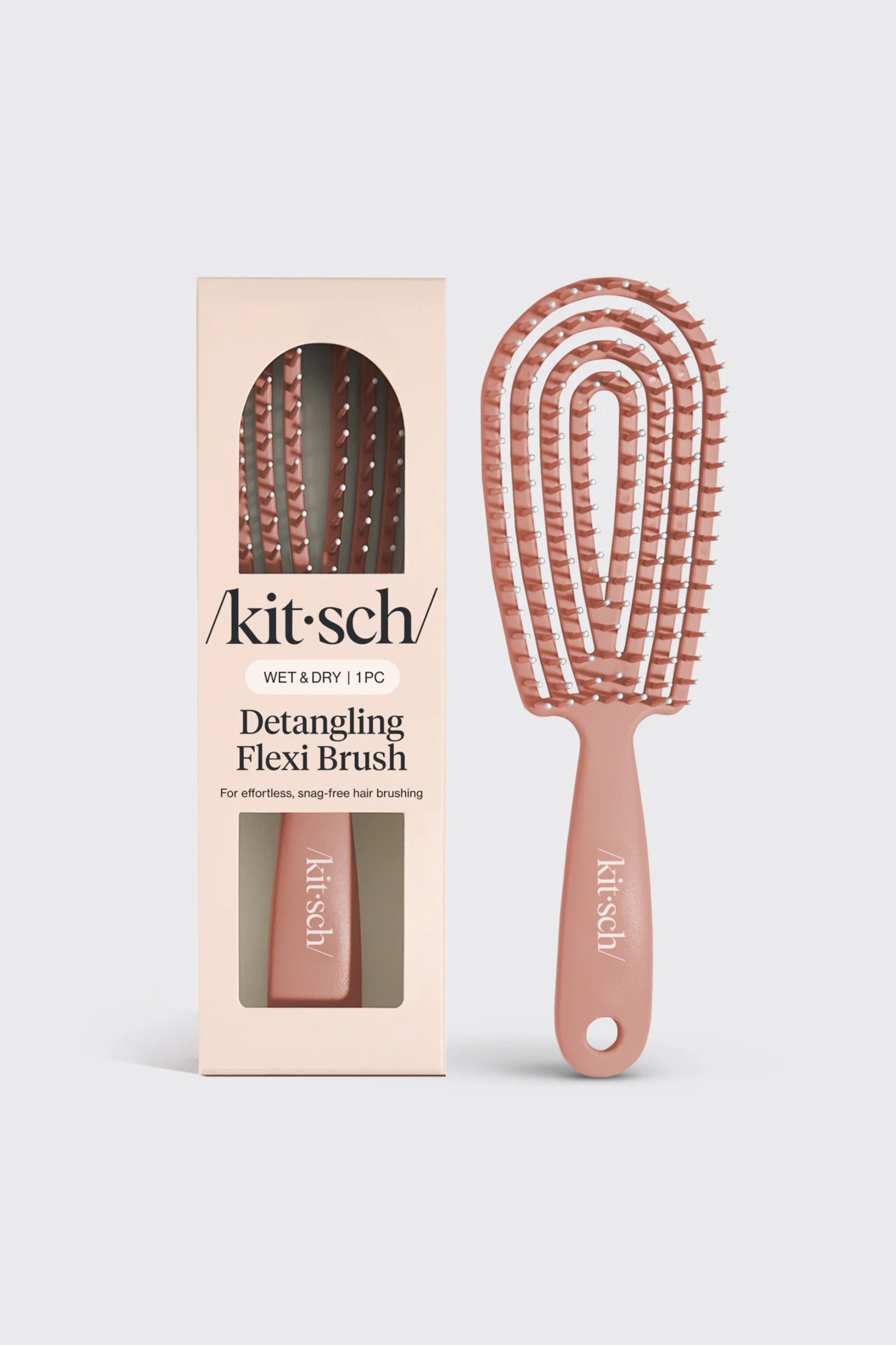 KITSCH - Detangling Flexi Brush - Terracotta