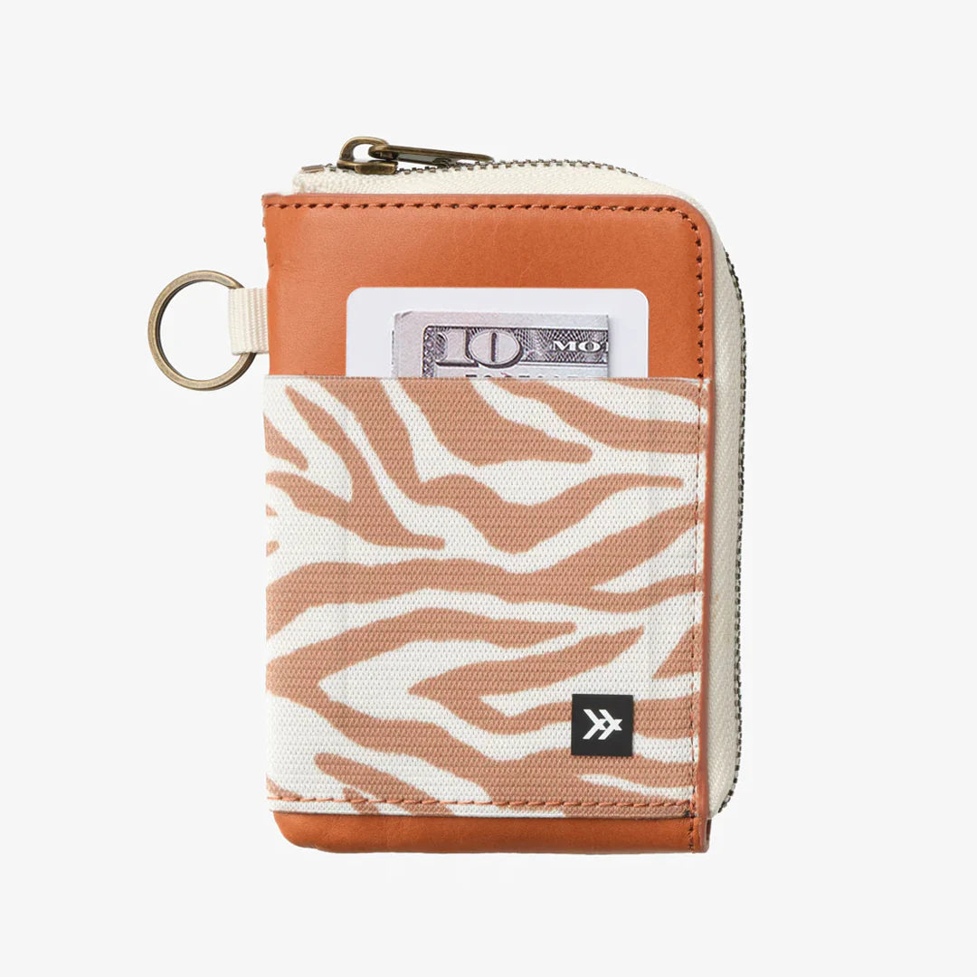 mozi leather zip wallet