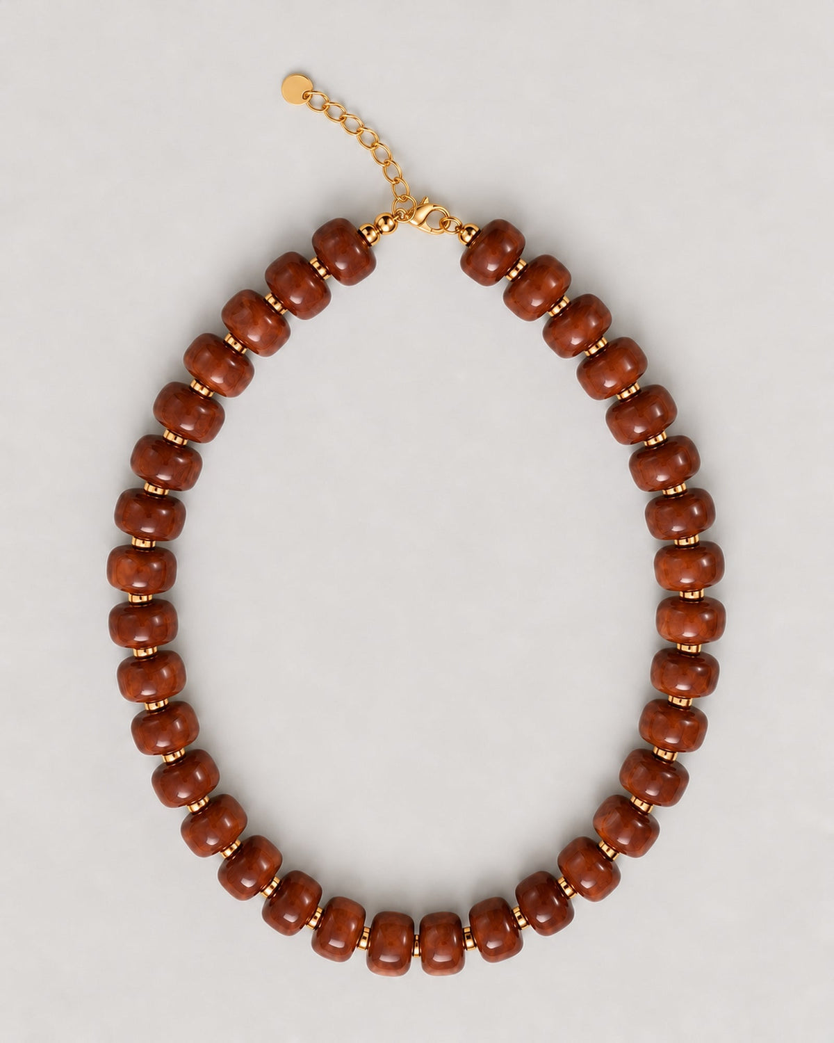 Honey Glow Beaded Necklace