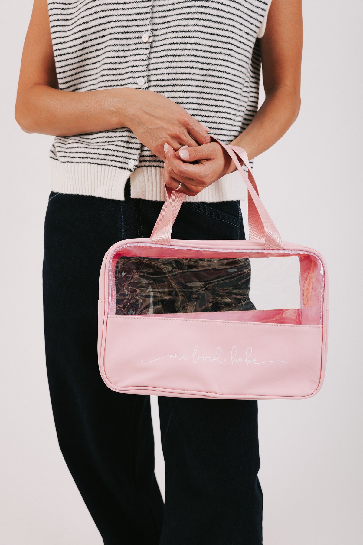 oversized makeup bag model