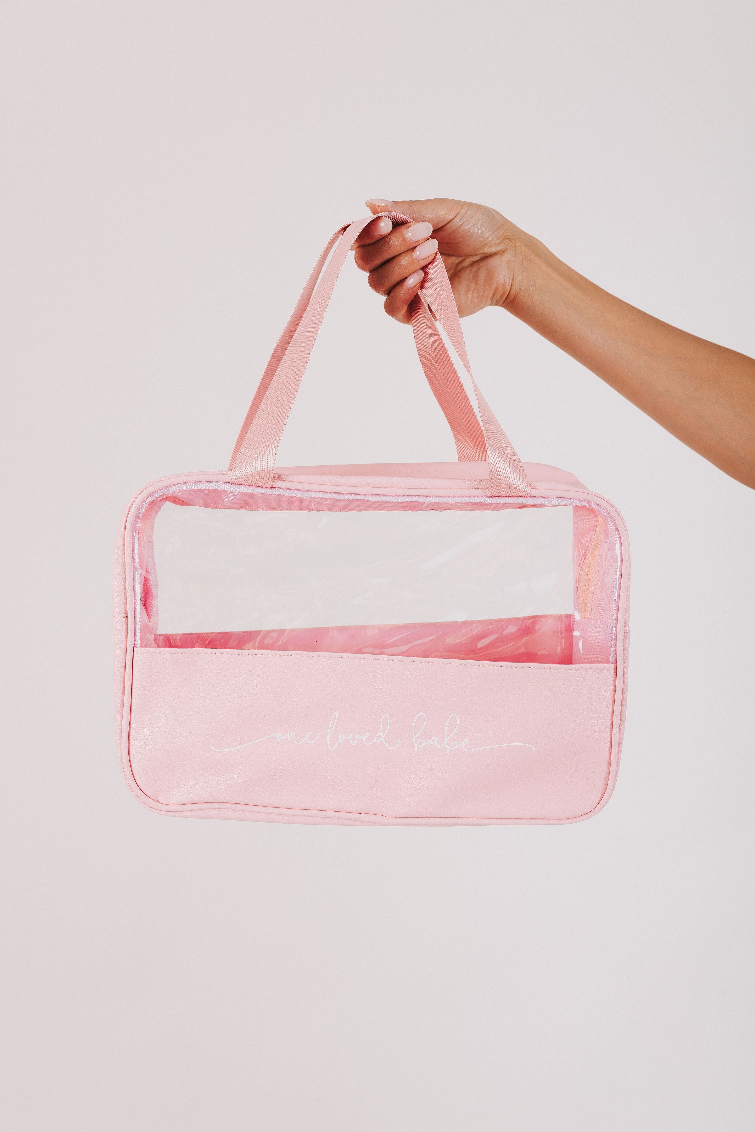 oversized makeup bag model