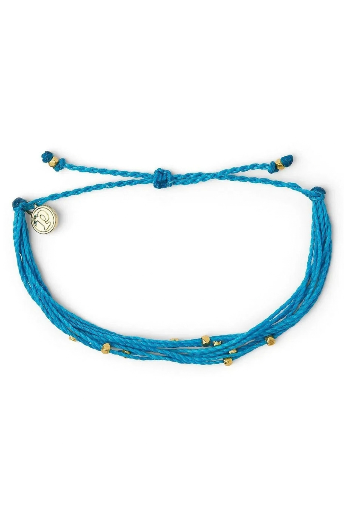 PURA VIDA - Gold Malibu Bracelet - Neon Blue