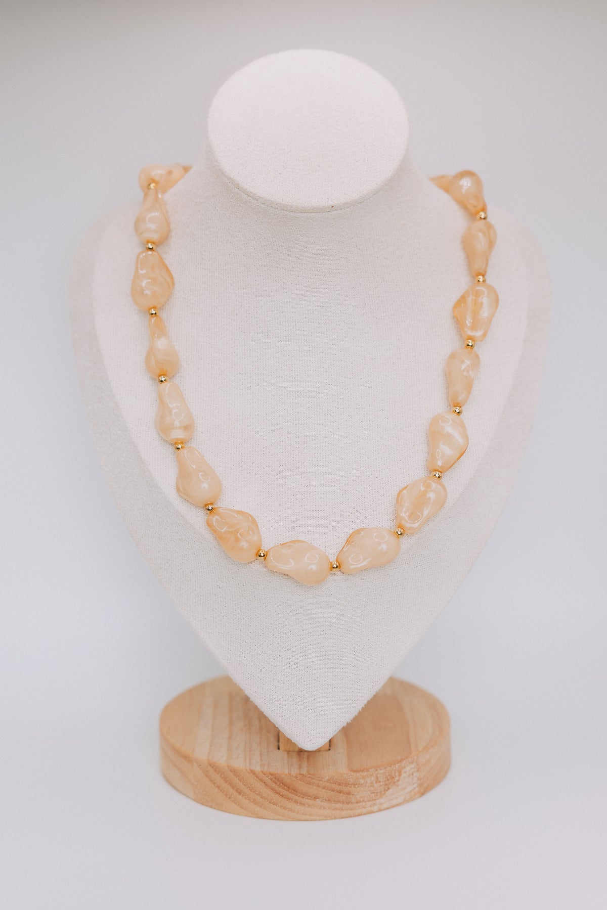 resin stone necklace