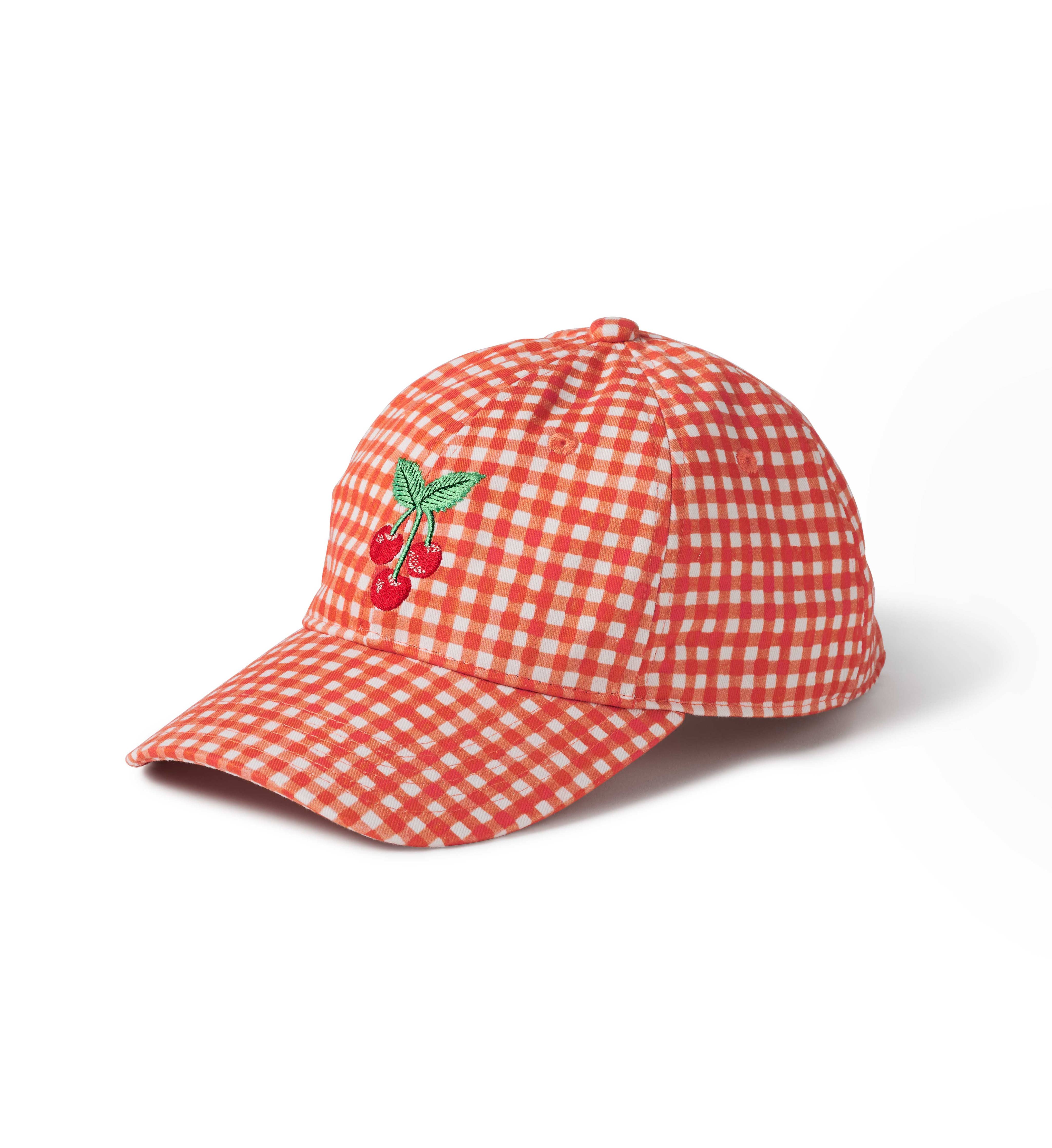 RIFLE PAPER CO - Gingham Cherries Baseball Cap