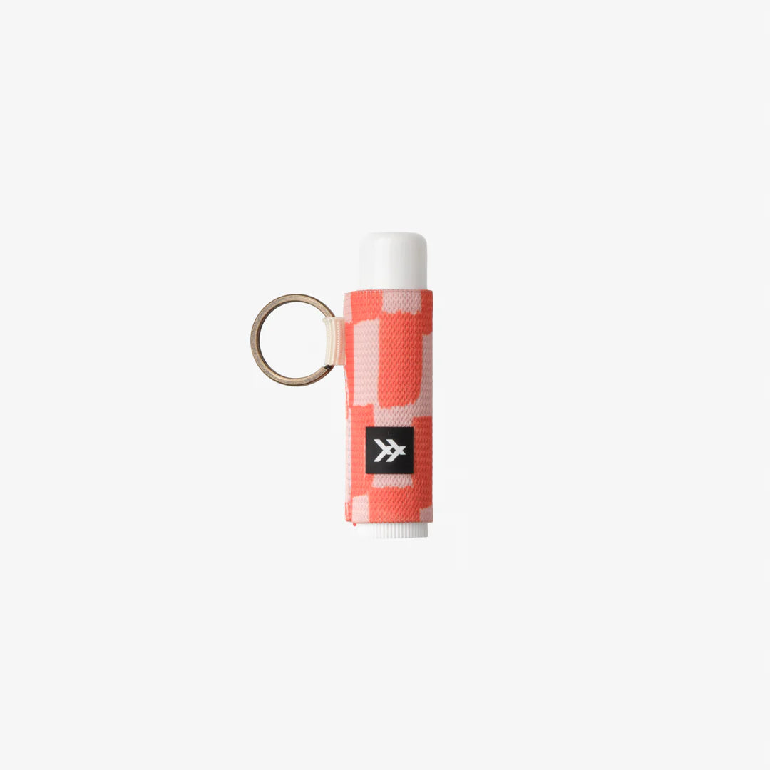 scout peach chapstick holder keychain