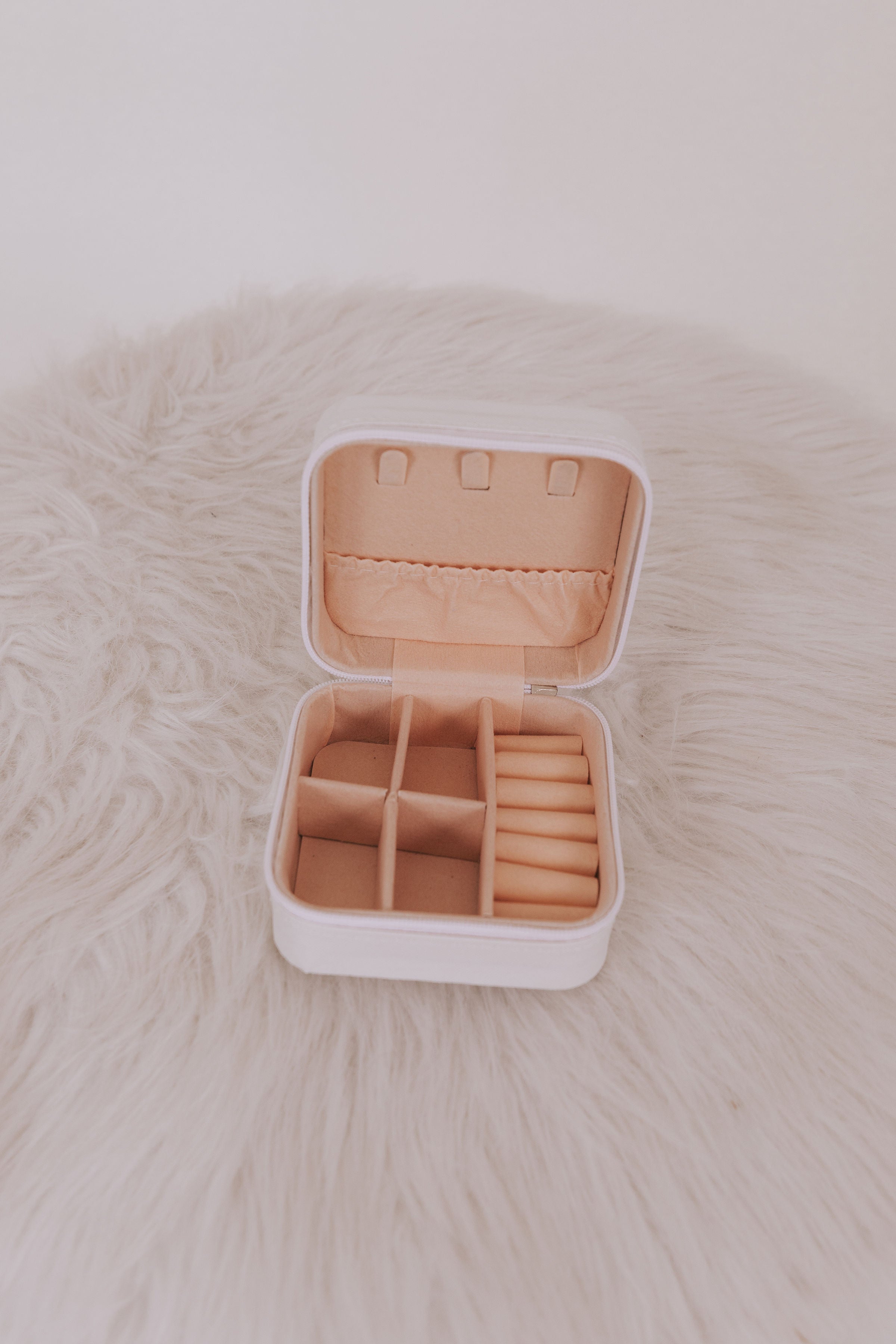 Small jewelry box with compartments