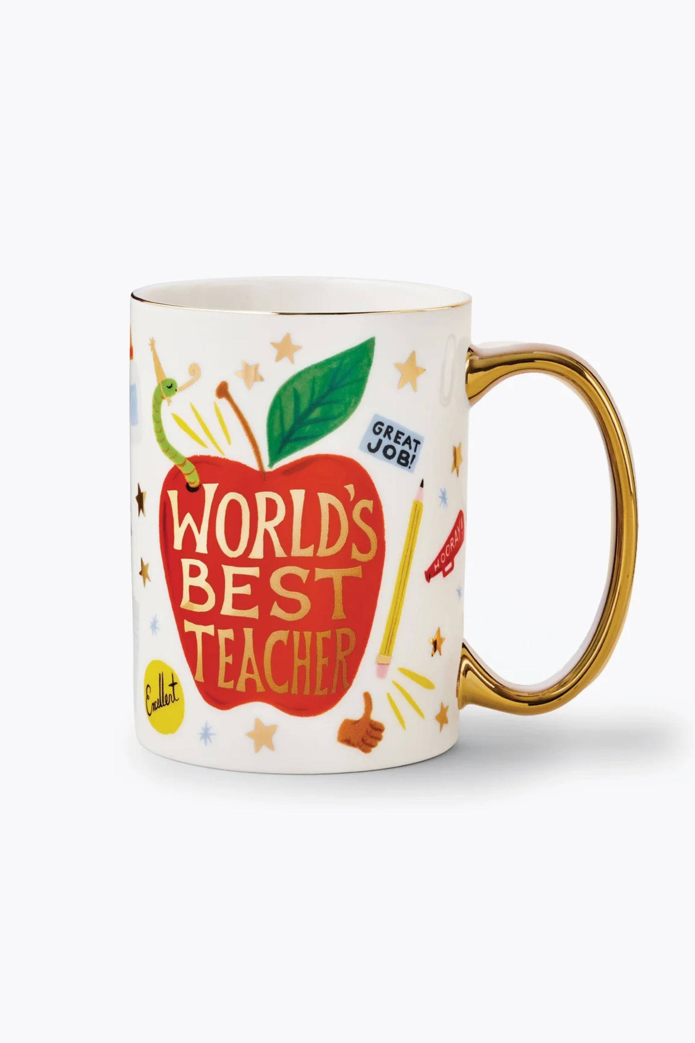 RIFLE PAPER CO - World's Best Teacher Porcelain Mug