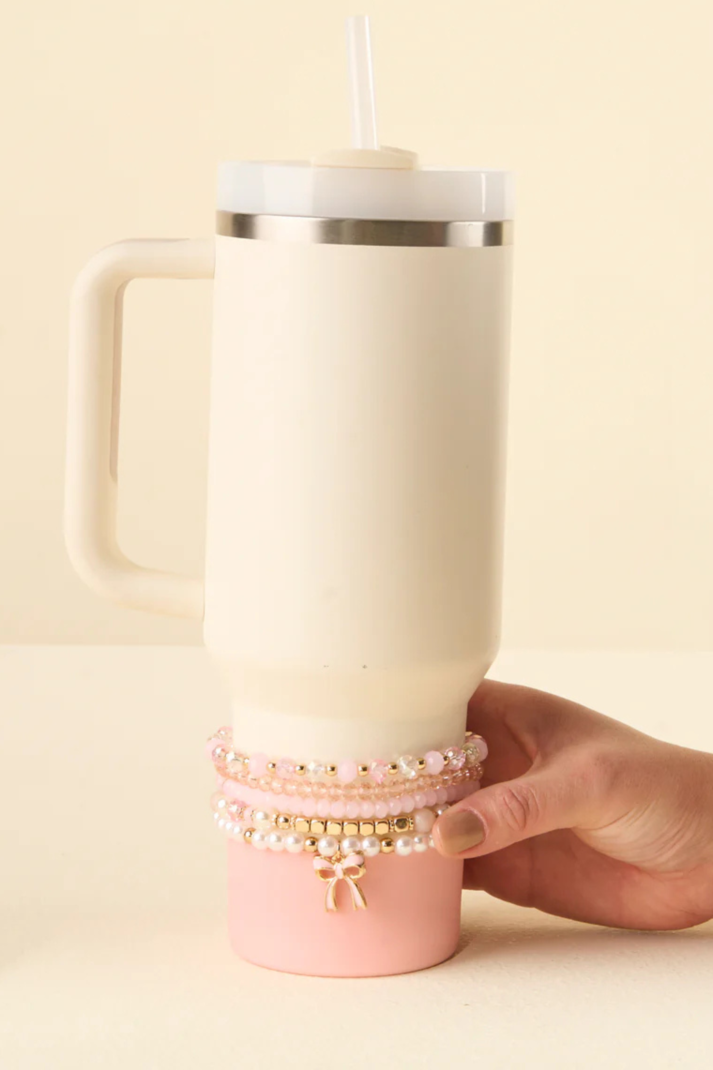 Coquette Charm Tumbler Bracelet Stack