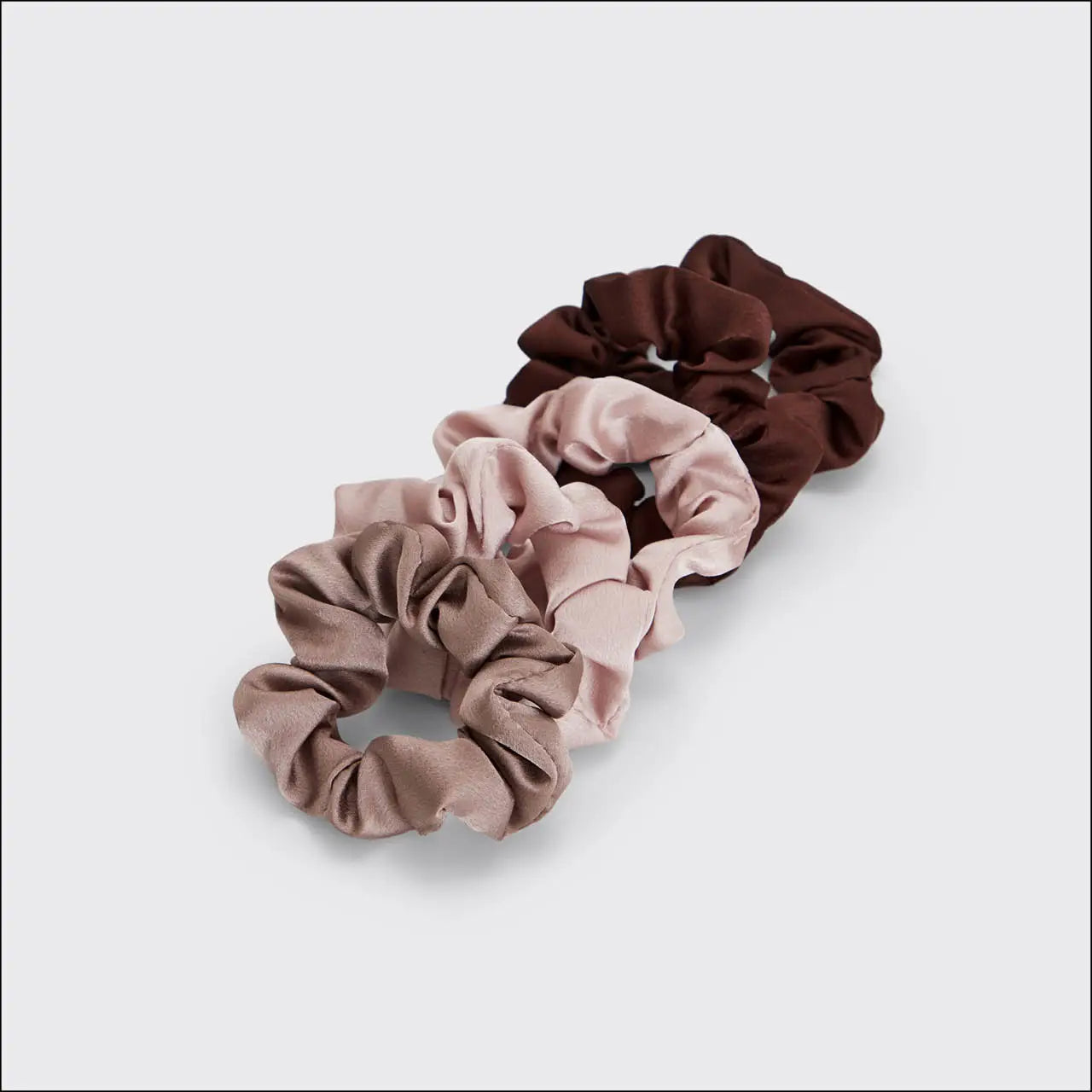 KITSCH - Satin Sleep Scrunchies 5pc - Cameo