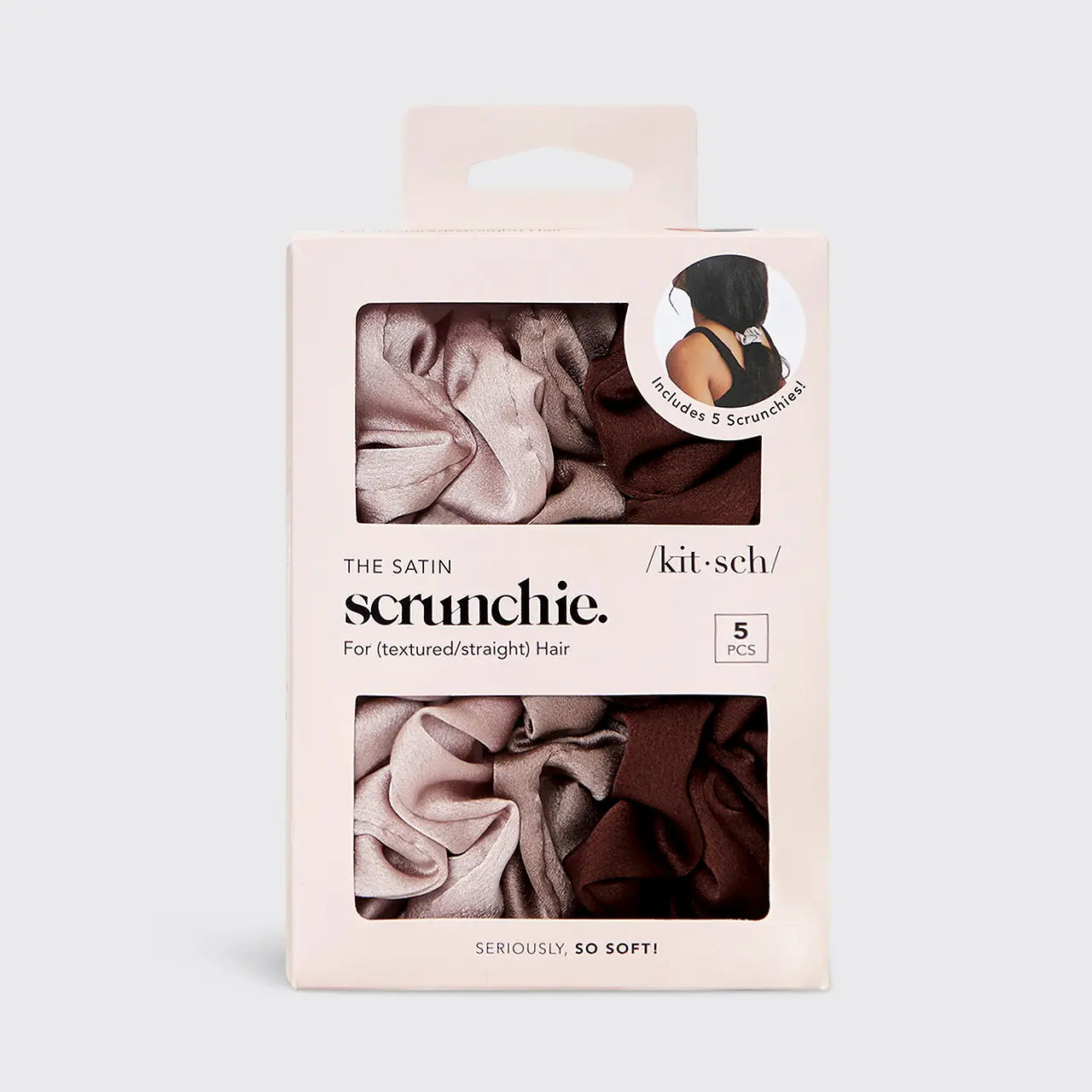 KITSCH - Satin Sleep Scrunchies 5pc