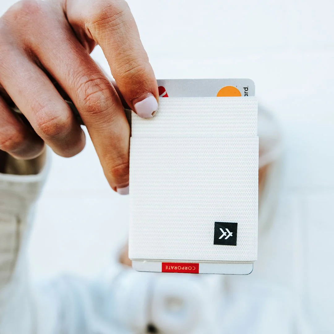 THREAD - Off White Elastic Wallet