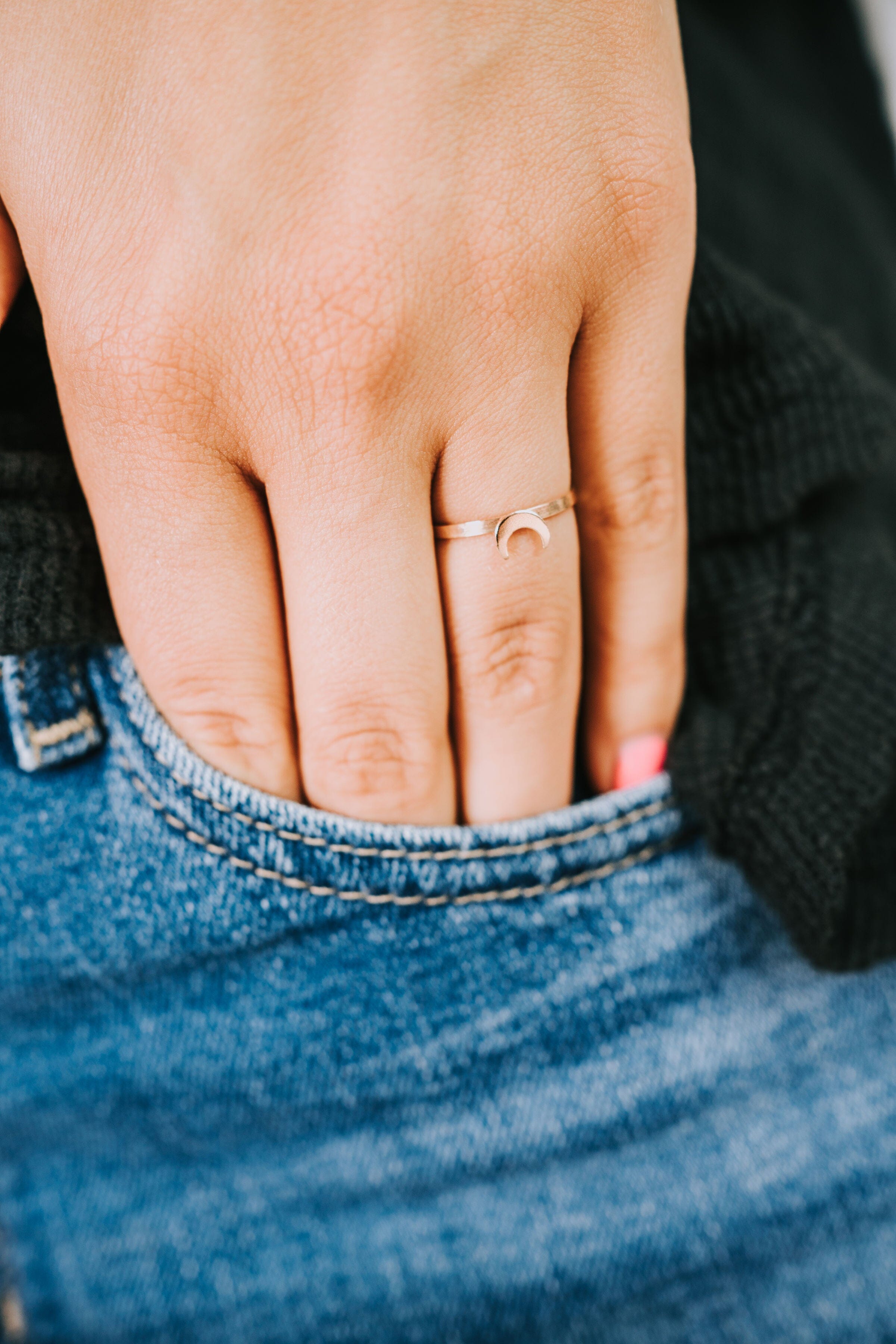 Moon Stacking Ring