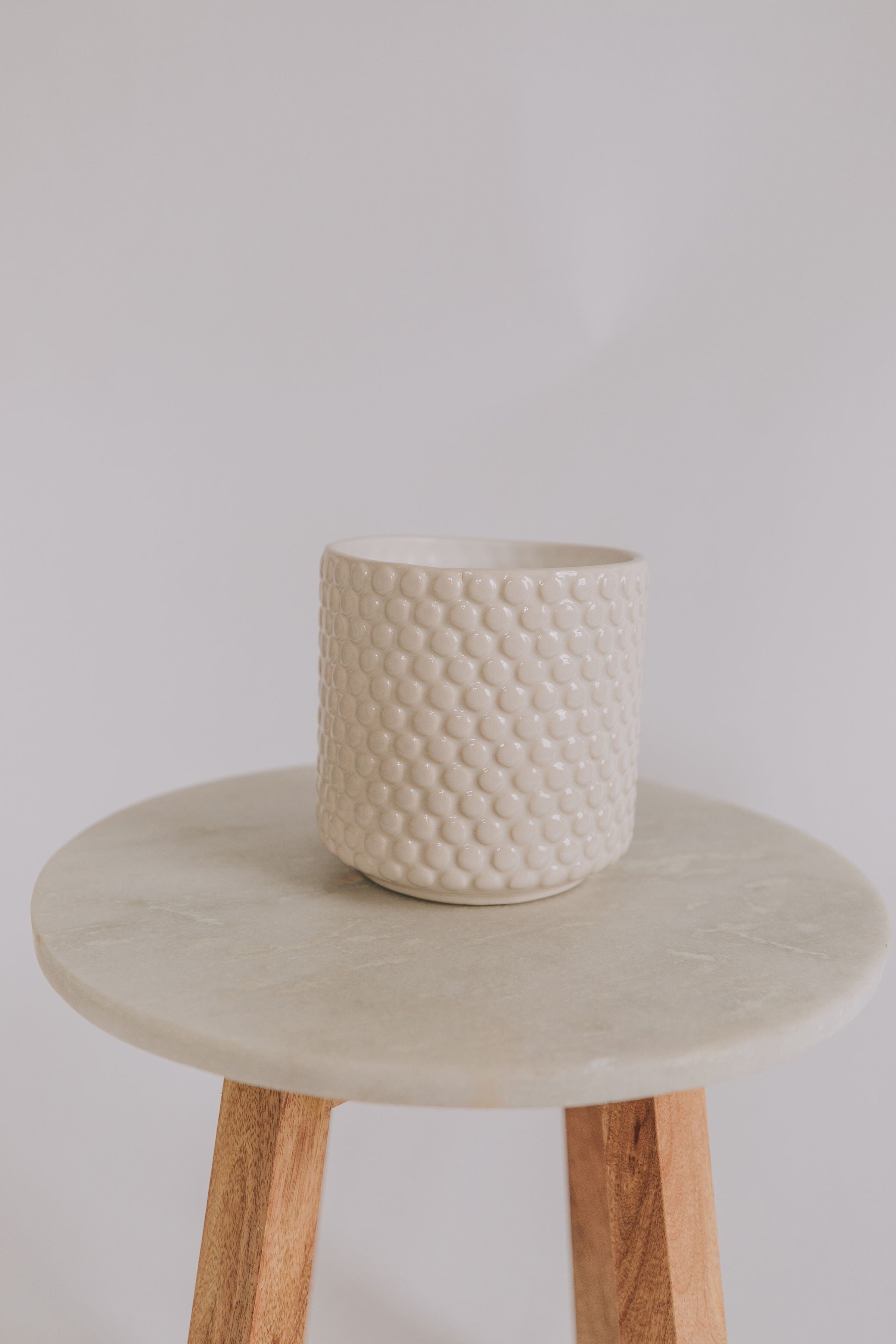 Bubbled Stoneware Planter