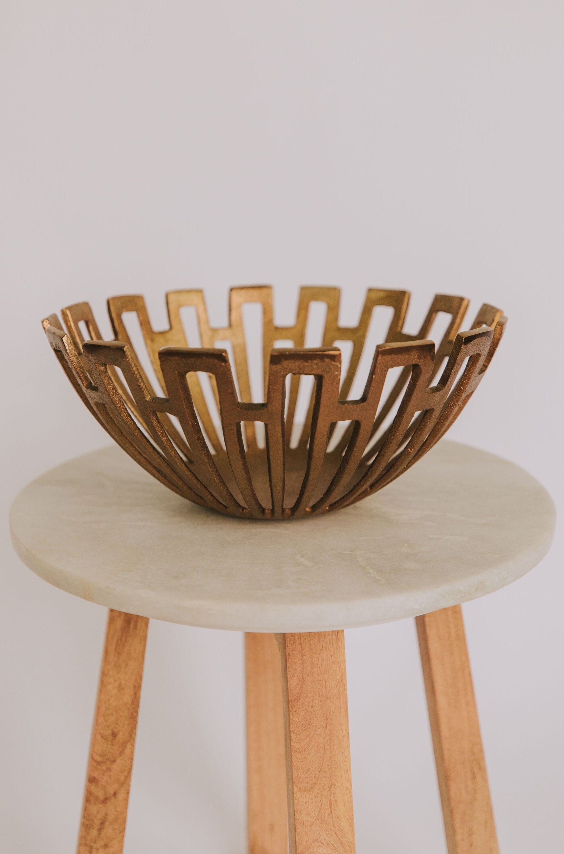 Decorative Aluminum Art Deco Bowl