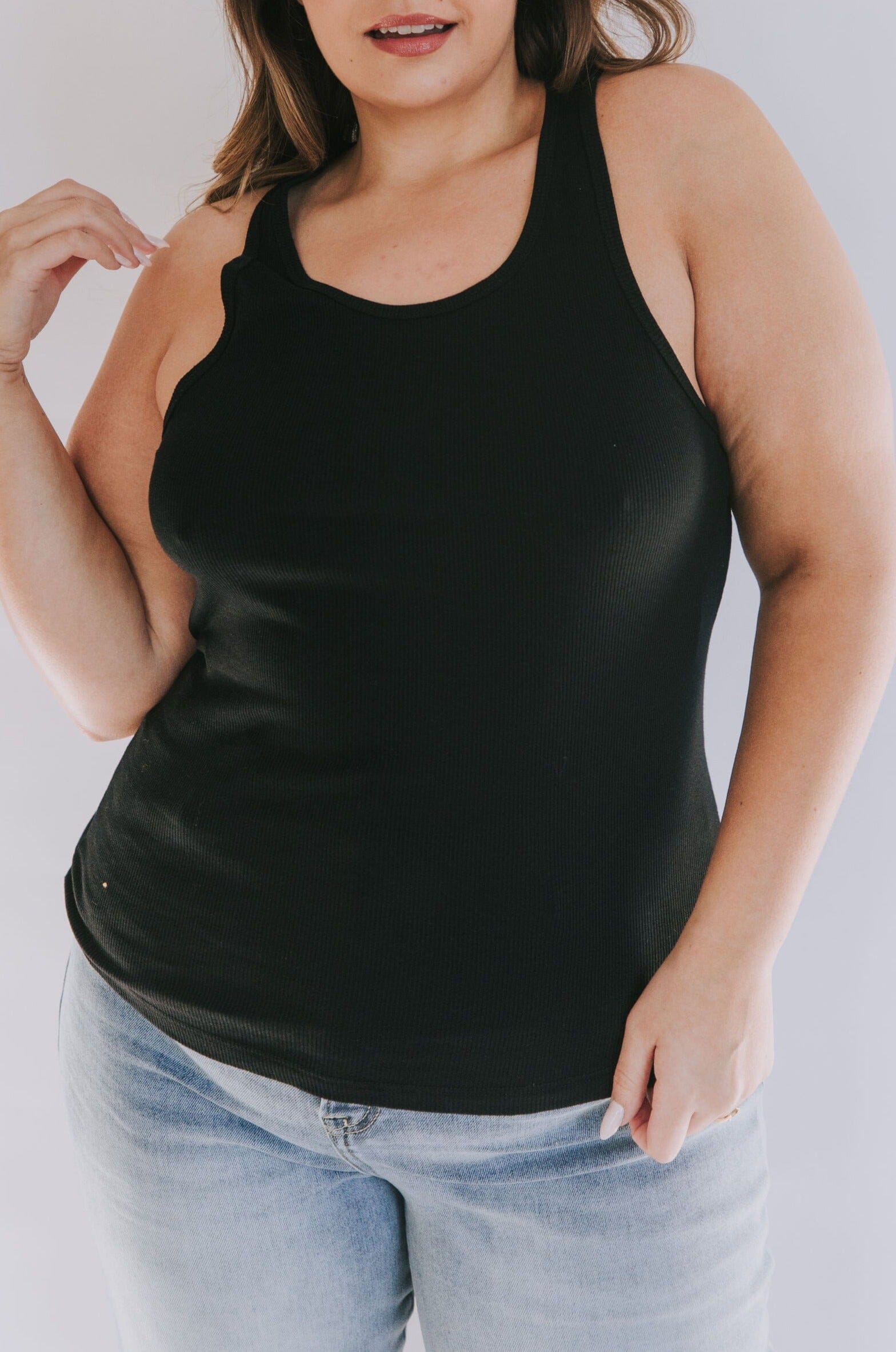 PLUS SIZE - Backing Down Tank Top - 3 Colors!