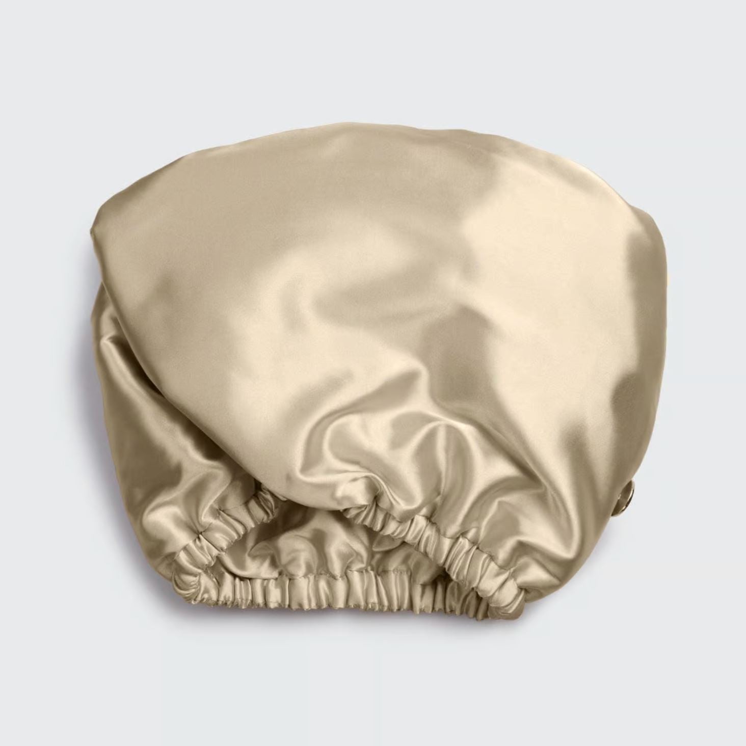 KITSCH - Satin Wrapped Microfiber Hair Towel in Champagne