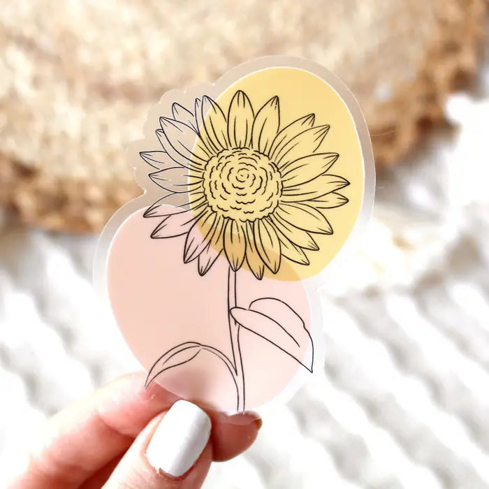 Sunflower Outline Sticker