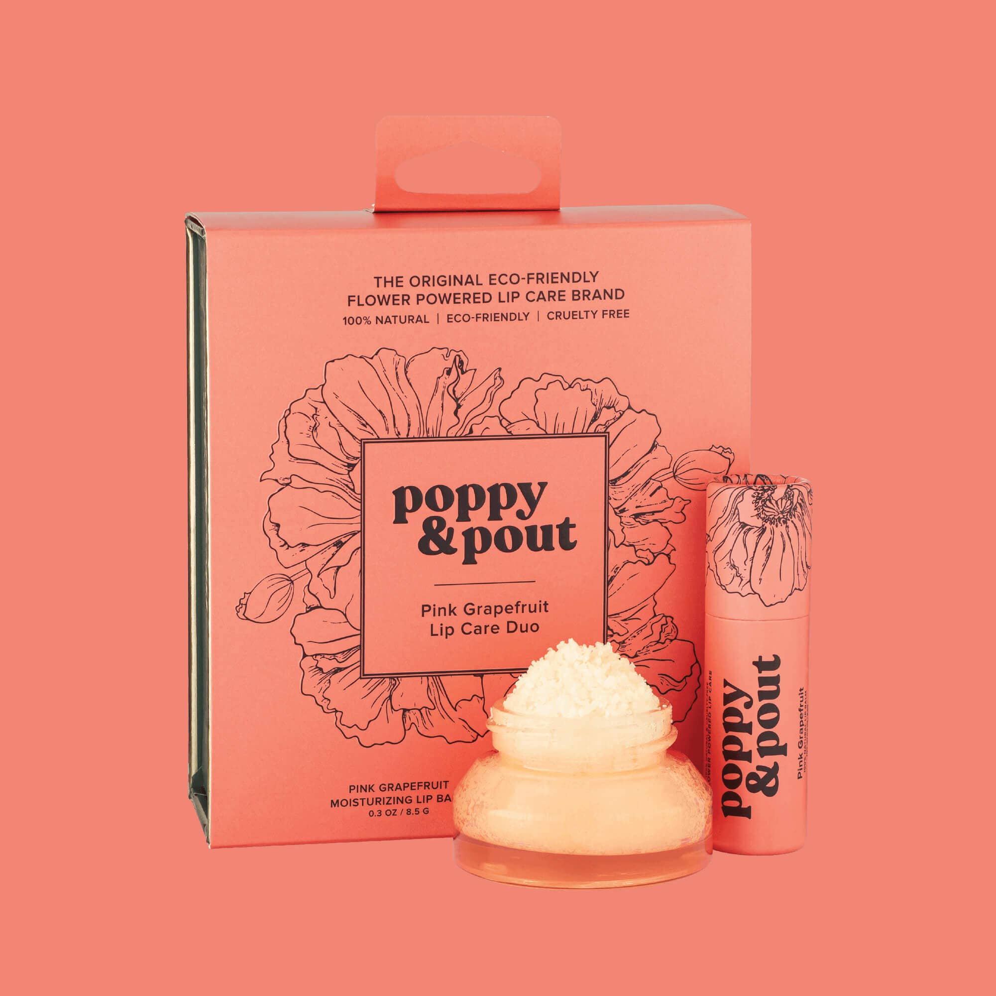 POPPY & POUT - Lip Care Duo - Pink Grapefruit