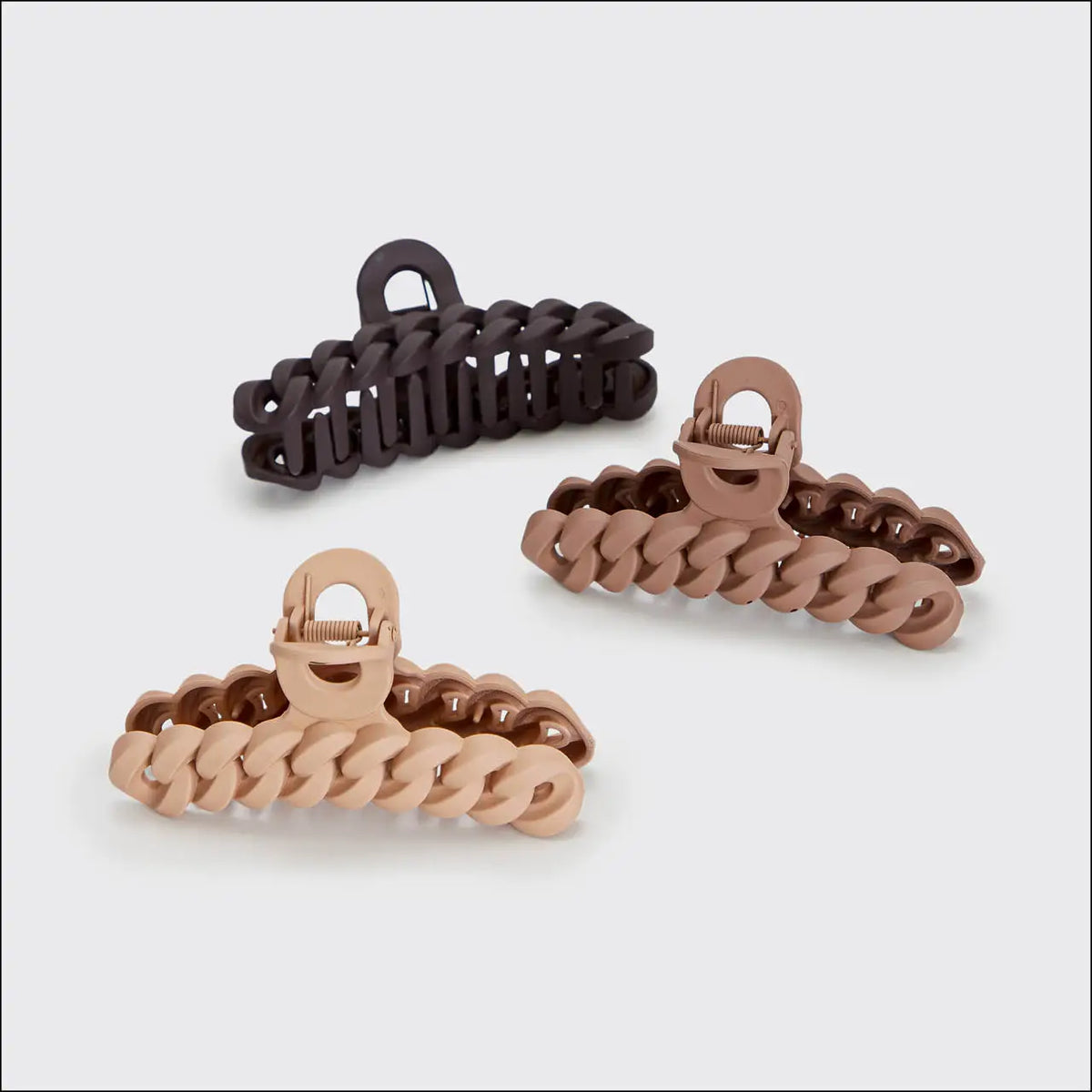 KITSCH - Eco-friendly Chain Claw Clip 3pc Set