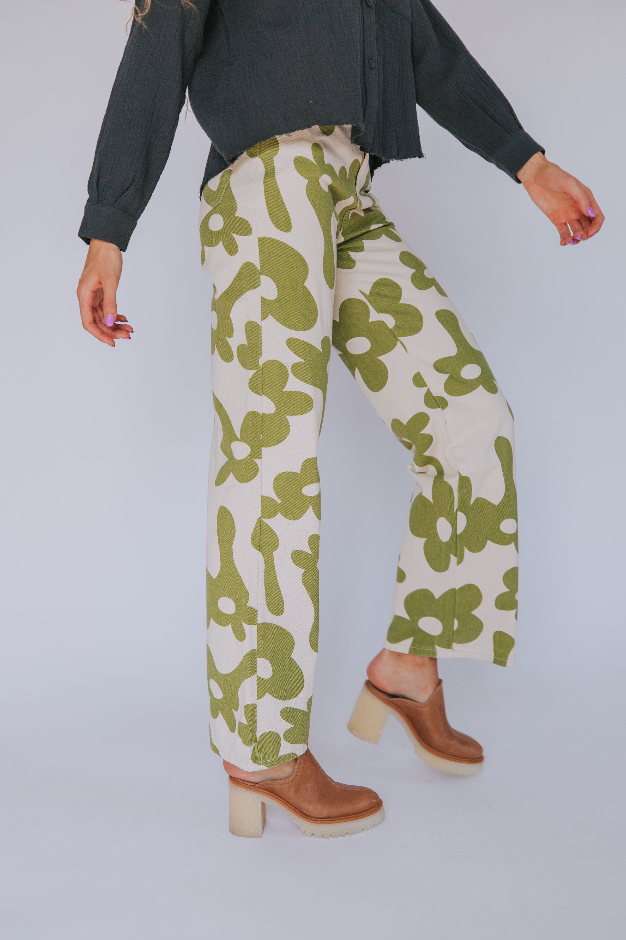 Far Apart Flower Pants - 2 Colors!