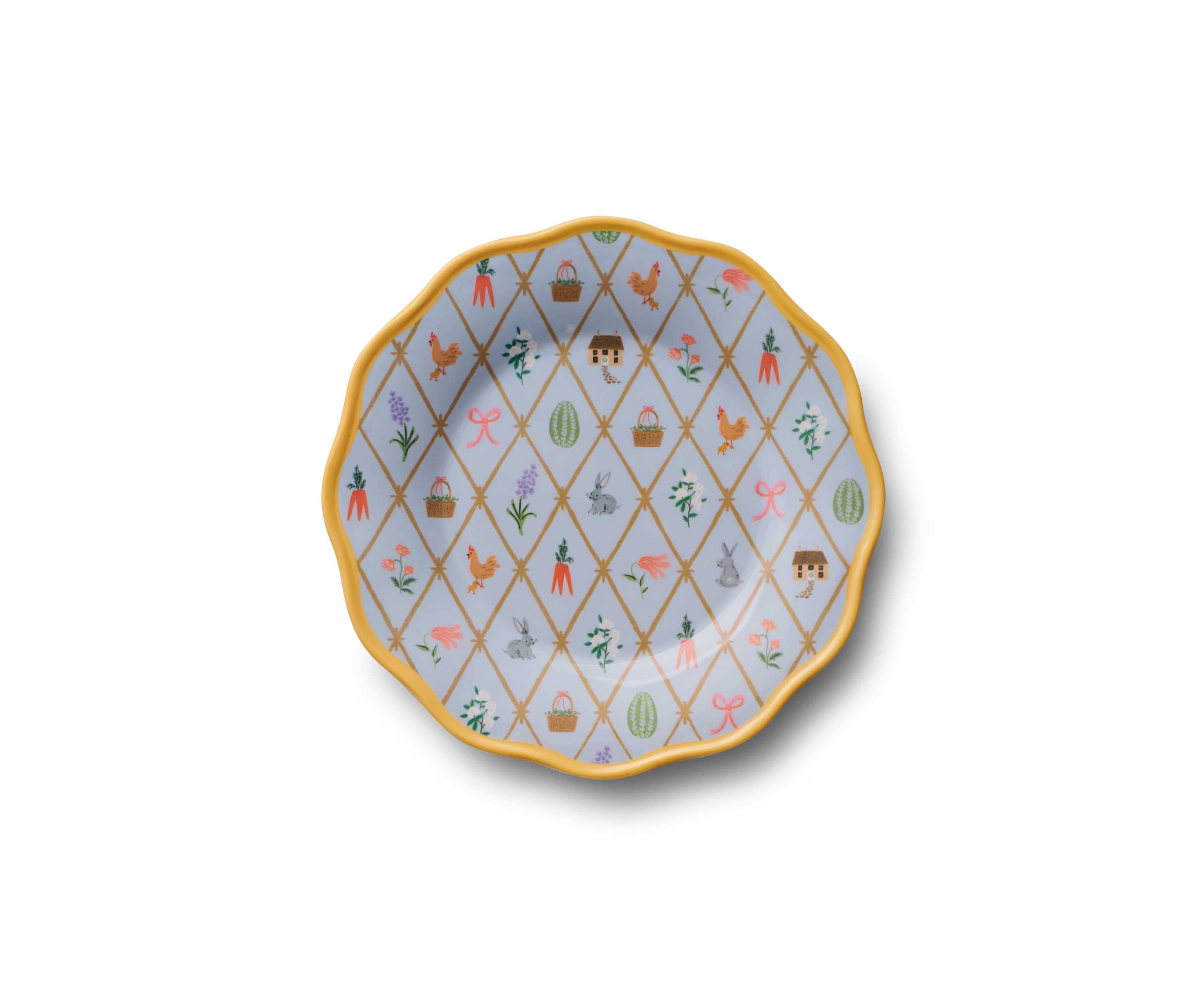 RIFLE PAPER CO - Spring Farm Melamine Assorted Dessert Plates