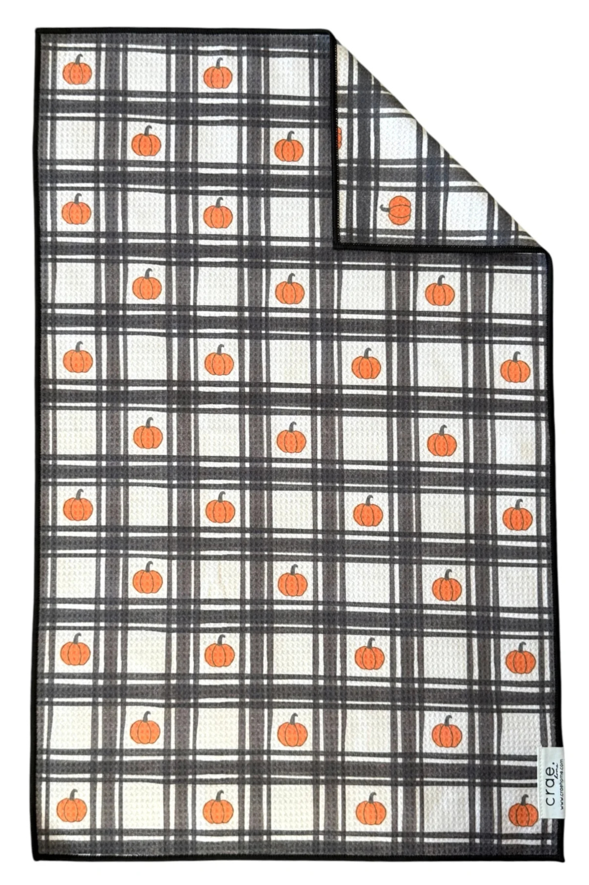 CRAE.HOME - Grid of Gourds: Double-Sided Hand Towel