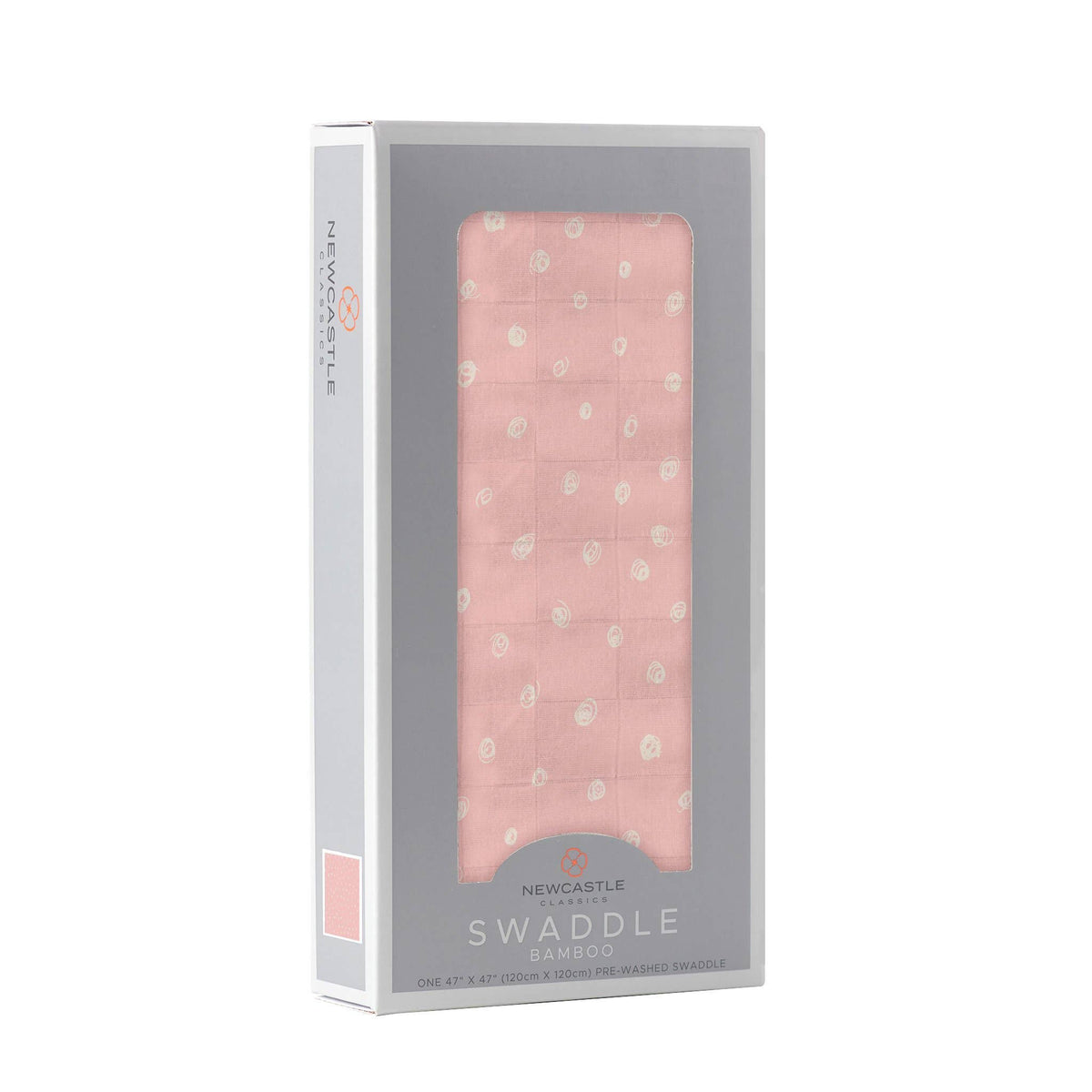Pink Pearl Polka Dot Bamboo Swaddle 