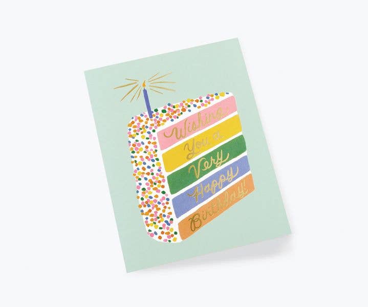 RIFLE PAPER CO - Cake Slice Birthday Card