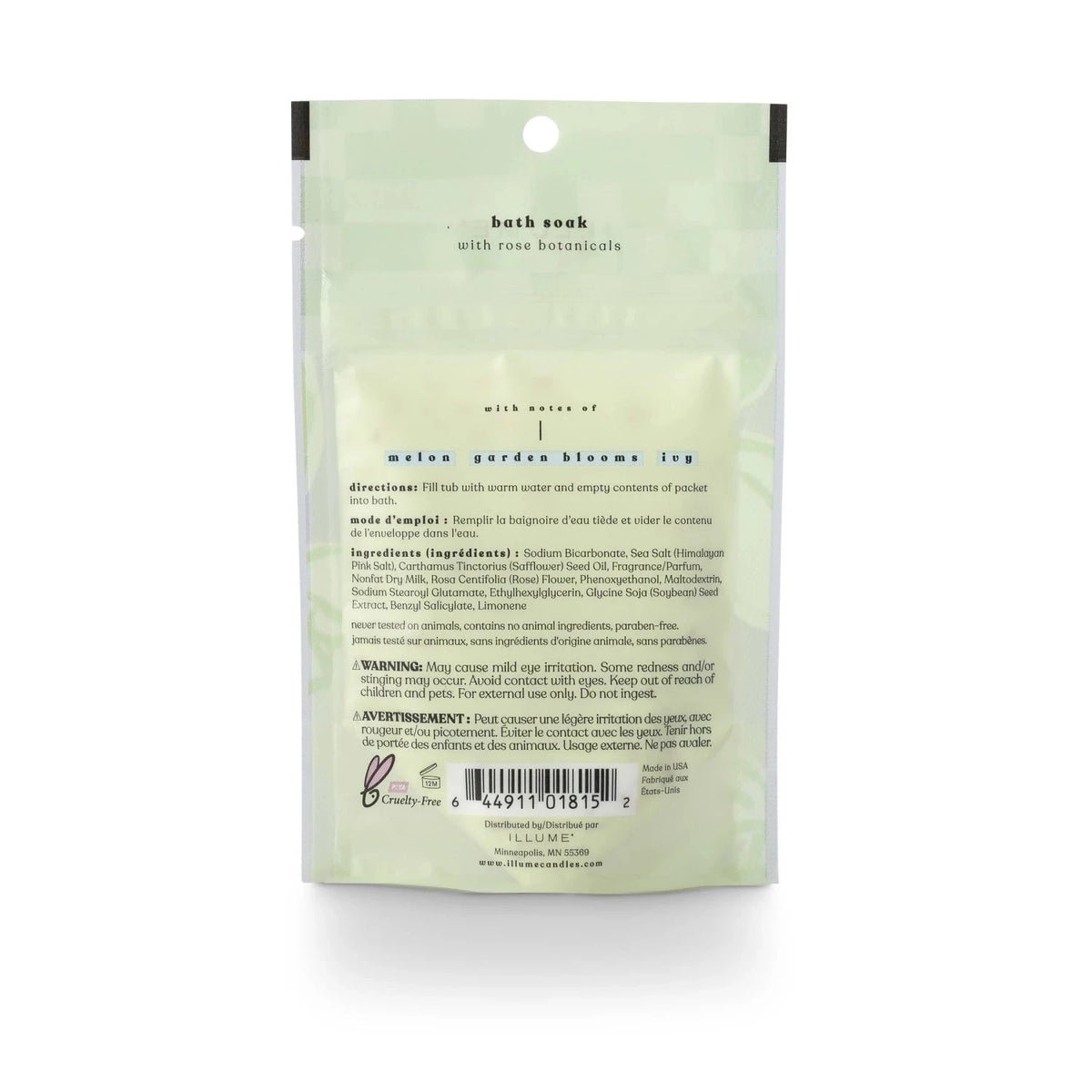 ILLUME - Bath Soak With Rose Botanicals - Summer Vine 