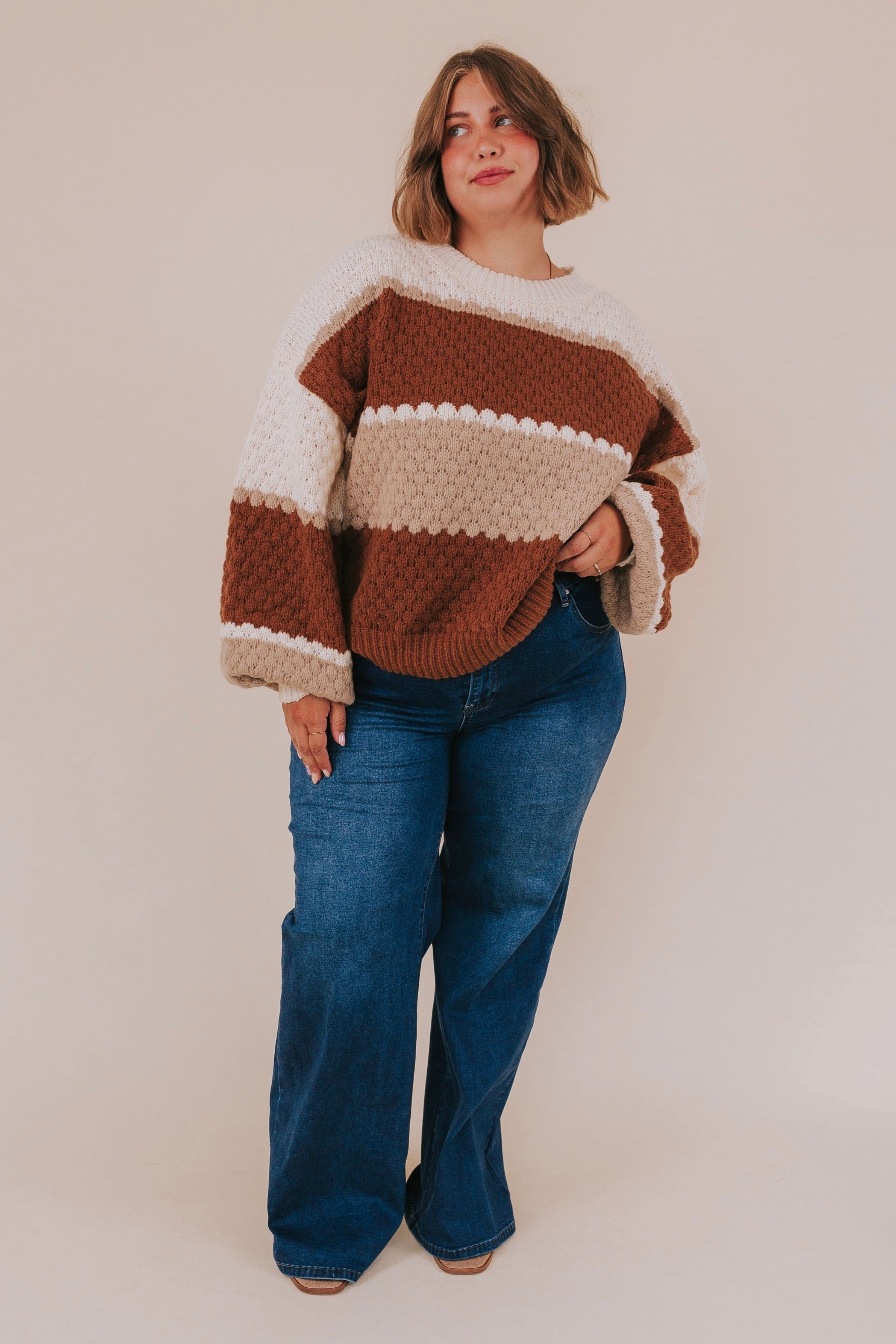 PLUS SIZE - Home At Last Sweater