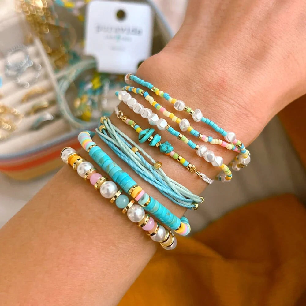PURA VIDA - Desert Turquoise Stretch Bracelet