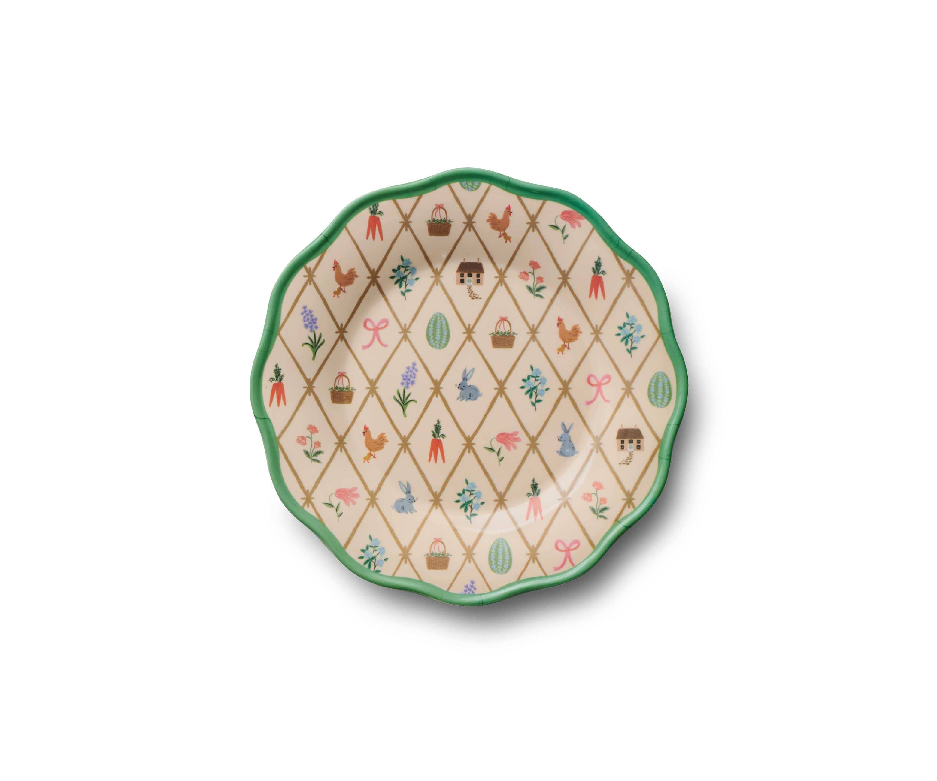 RIFLE PAPER CO - Spring Farm Melamine Assorted Dessert Plates