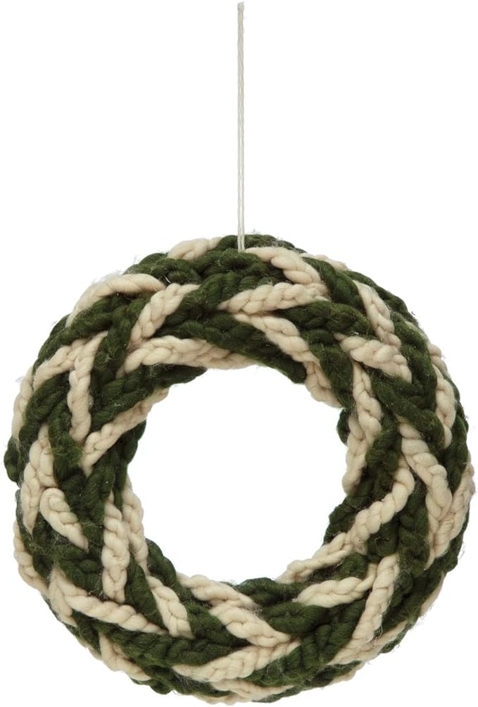 Round Crocheted Fabric Wreath