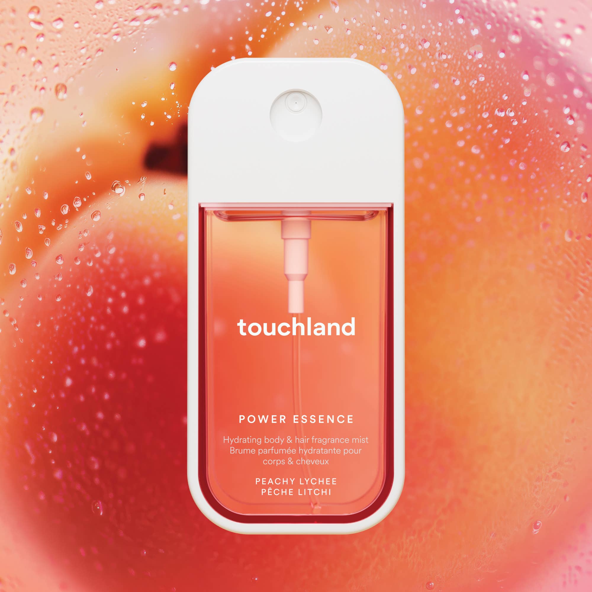 TOUCHLAND - Peachy Lychee Power Essence Body & Hair Fragrance Mist