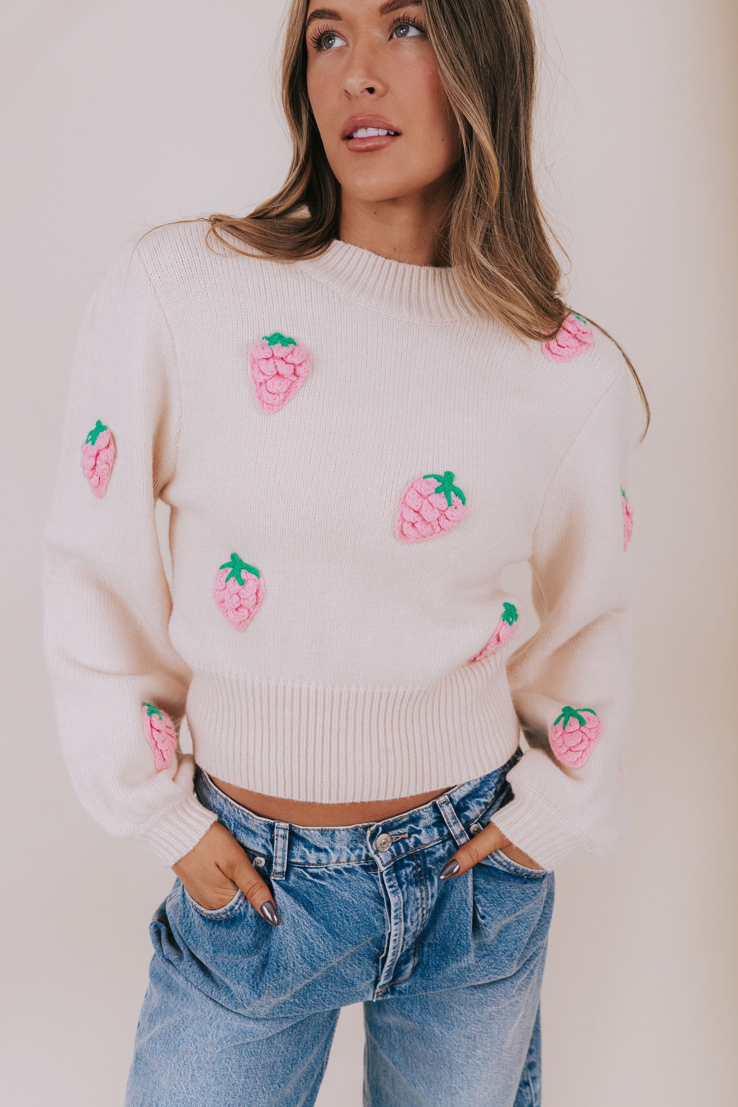 Strawberries And Cream Sweater