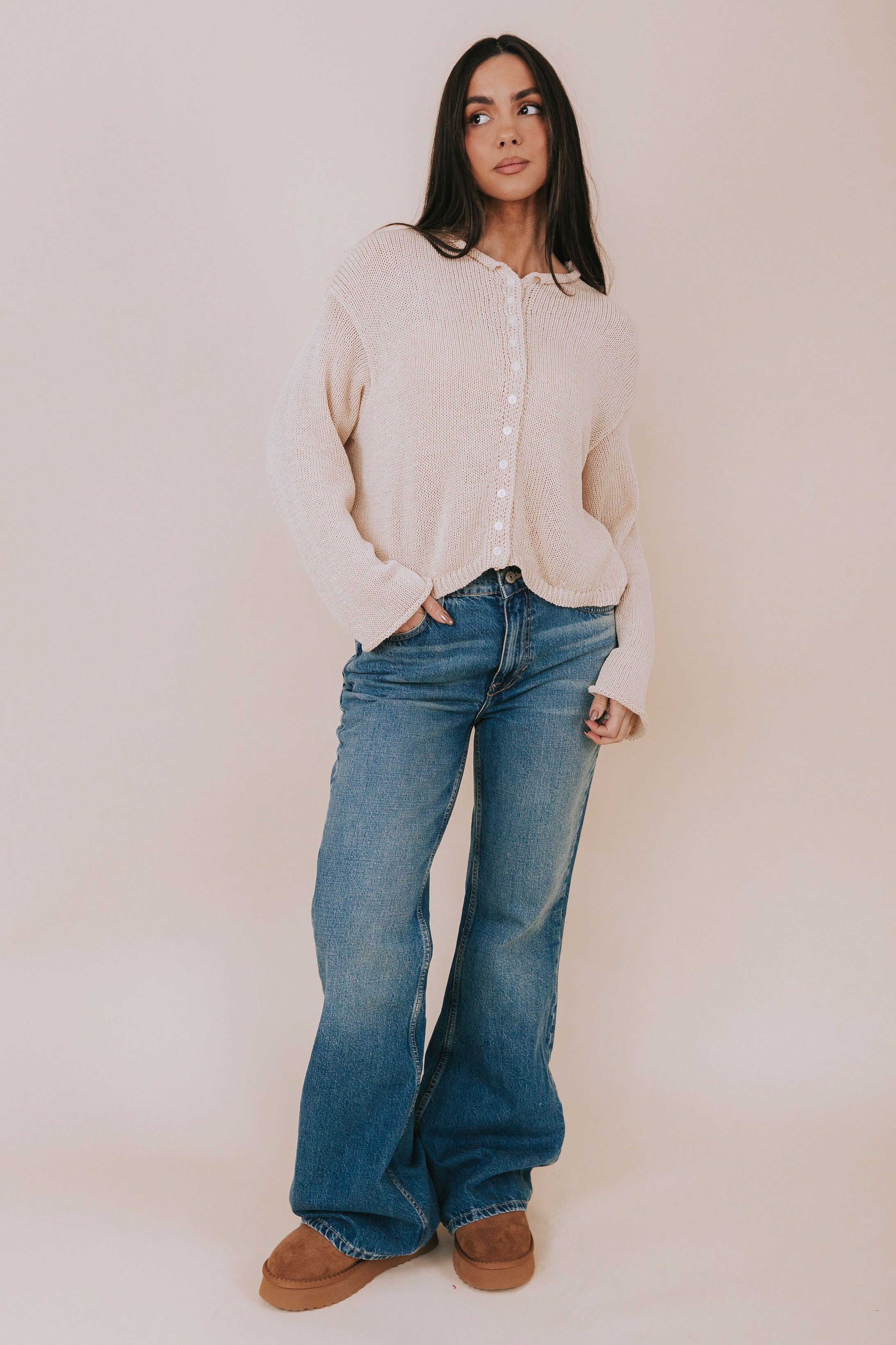 FREE PEOPLE - West Coast Relaxed Flare Jeans