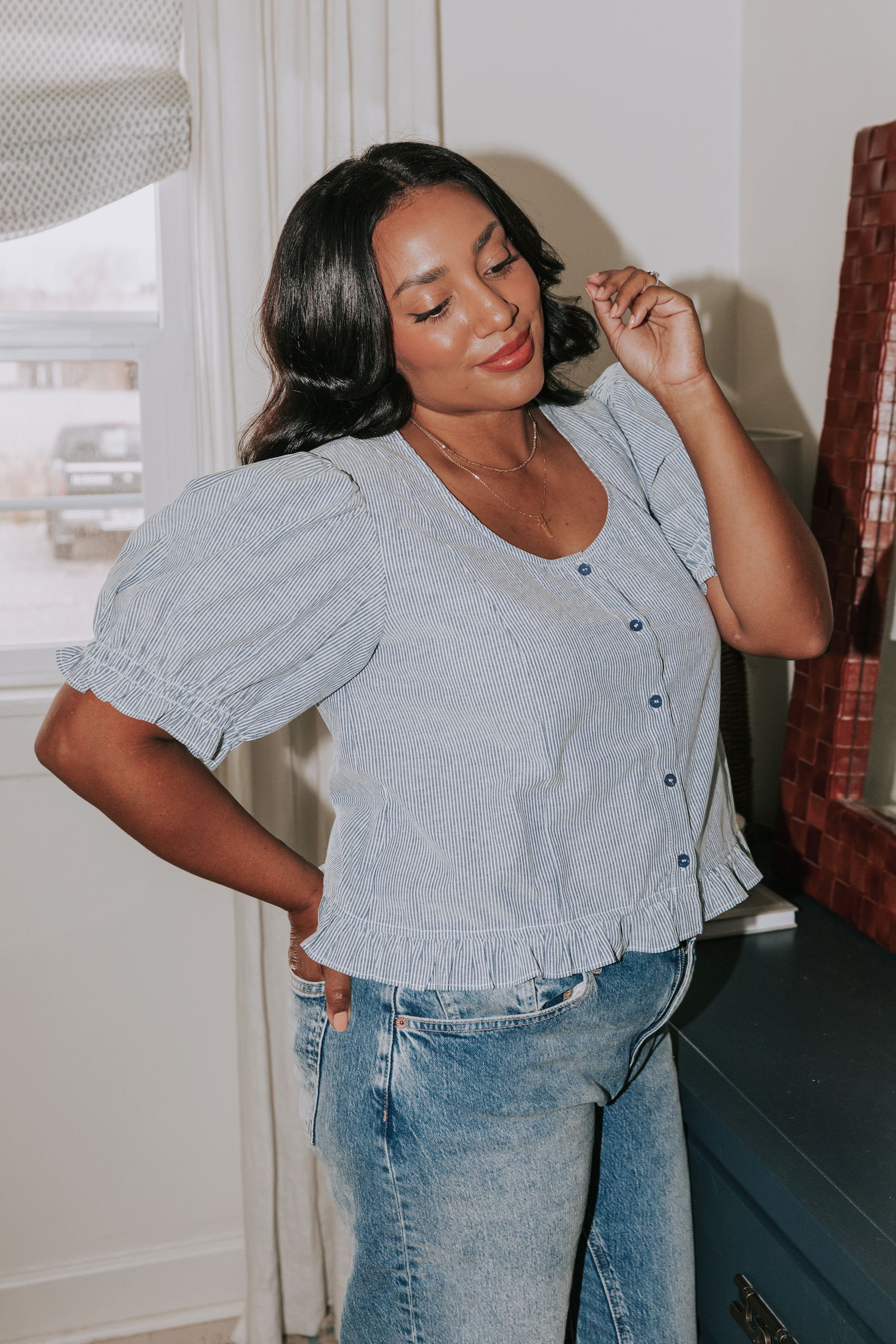PLUS SIZE - Along The Boardwalk Top