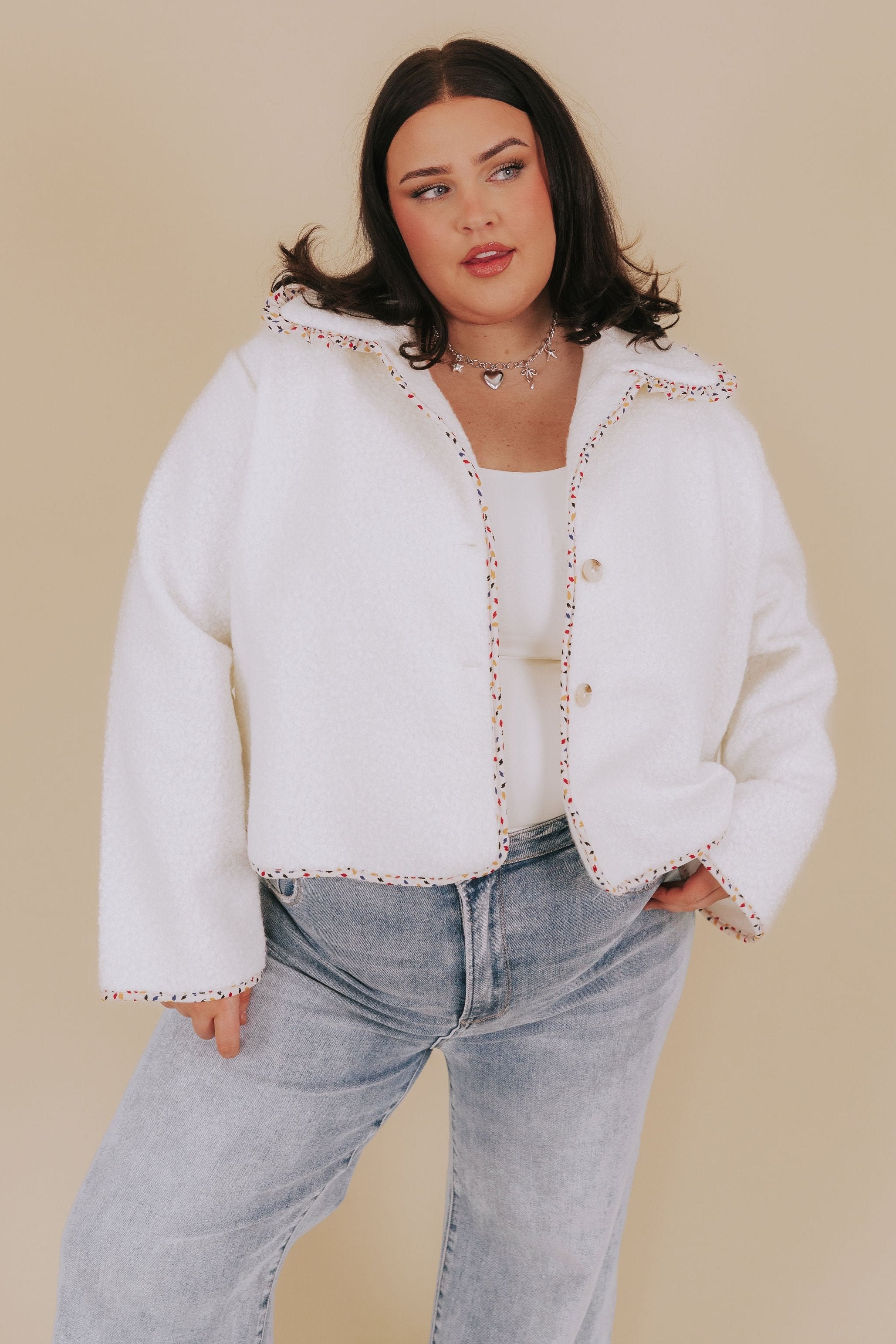 PLUS SIZE - Getting Cozy Jacket