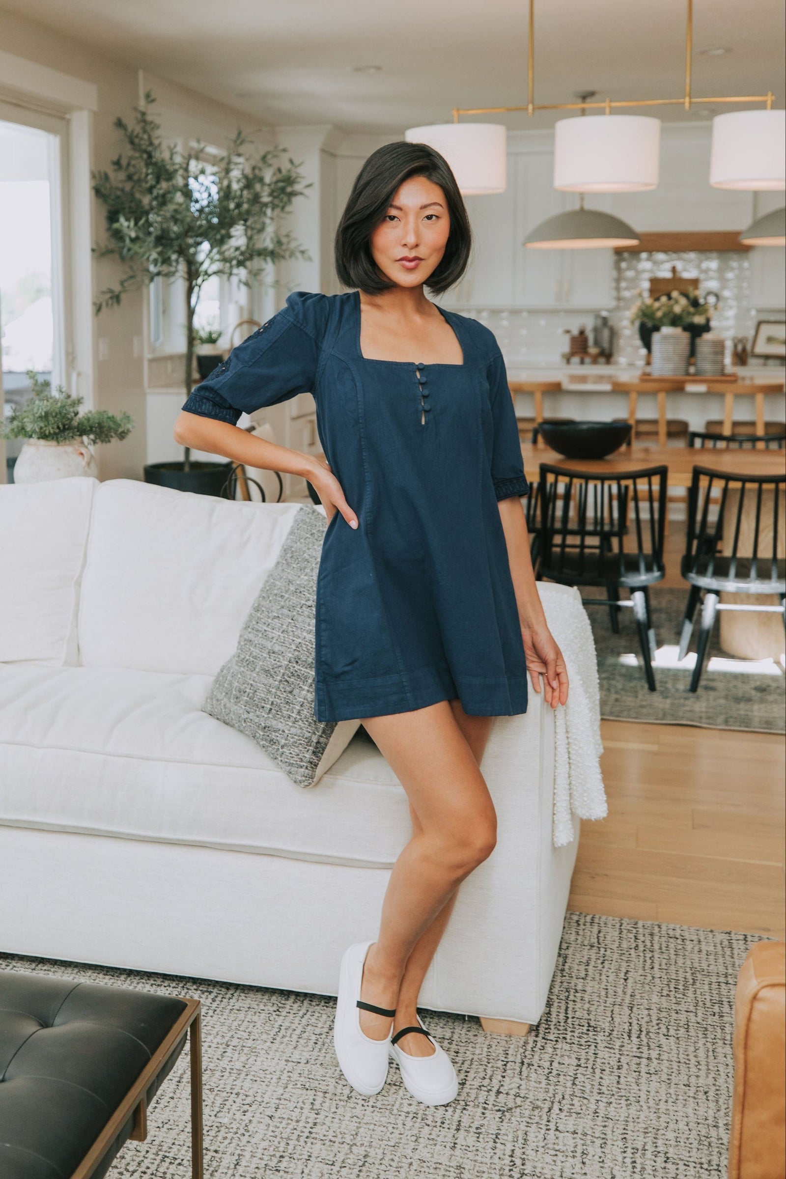 Free People Women's Bali Hazel Hearts Minidress - Blue