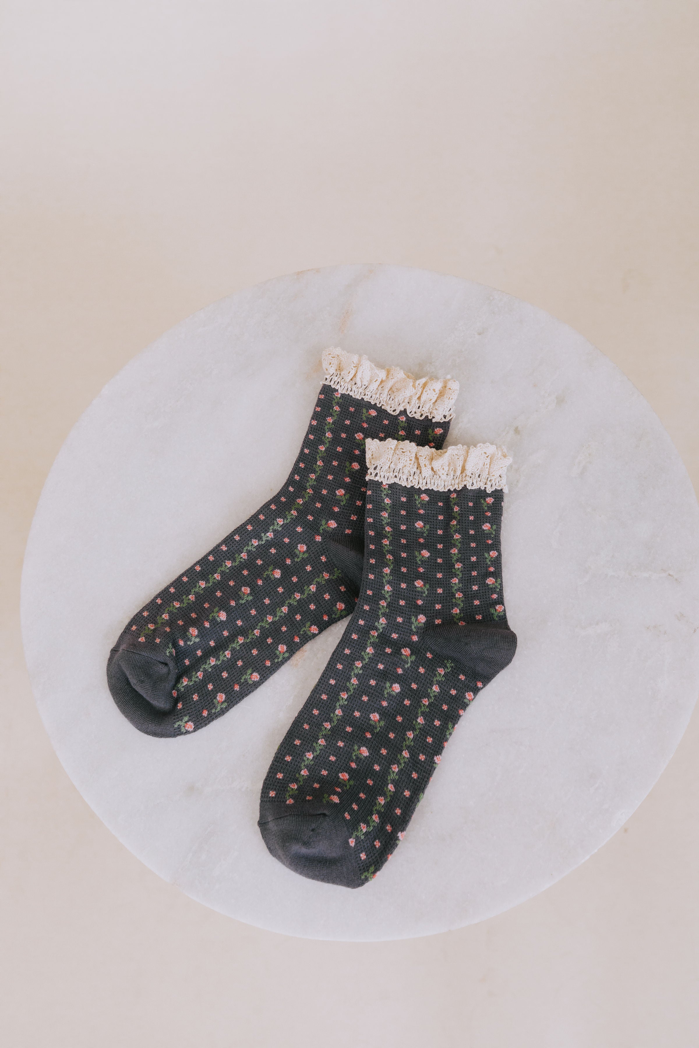 FREE PEOPLE - Rosebud Waffle Knit Socks - 3 Colors!
