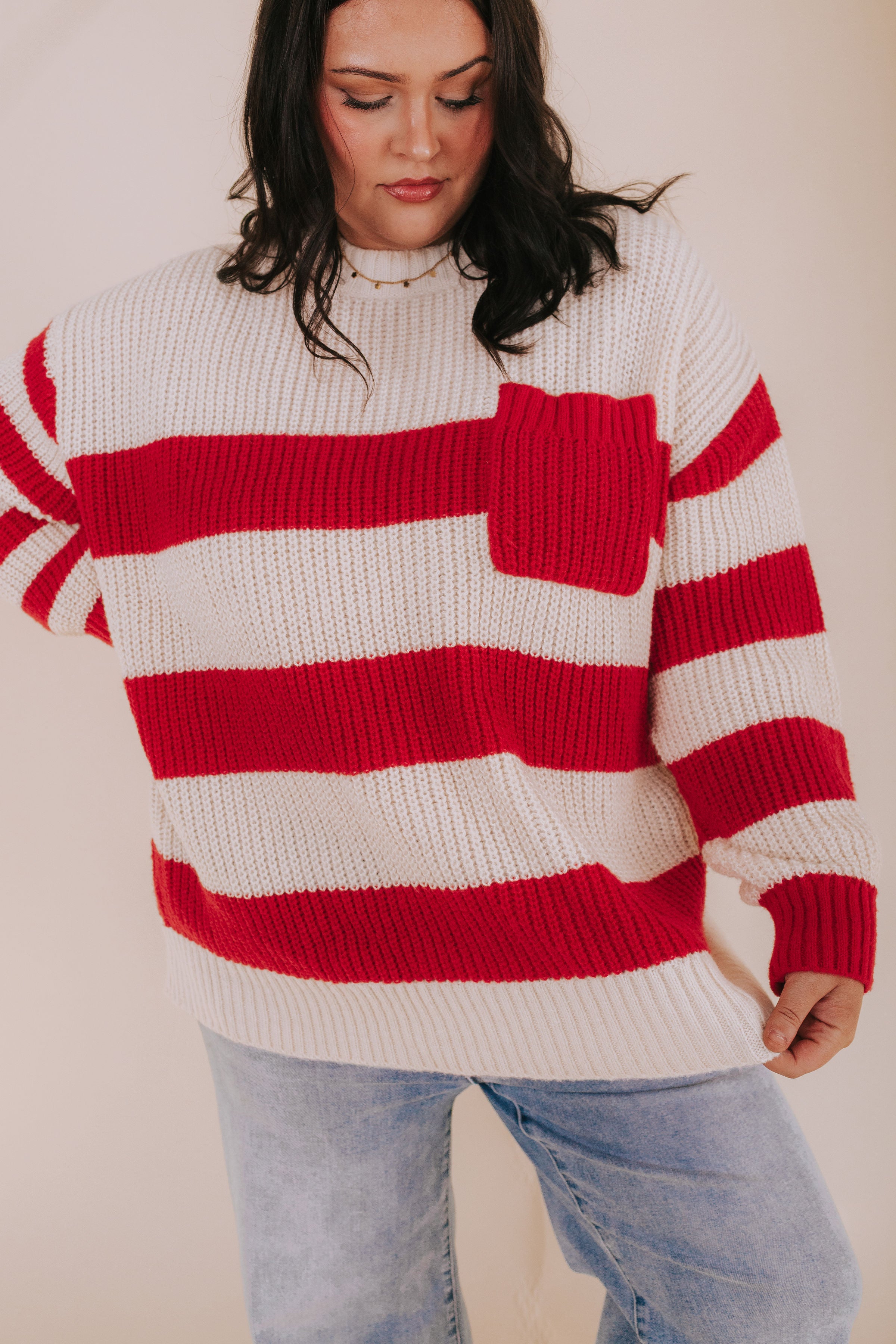 PLUS SIZE - Out Of My Mind Sweater - 2 Colors!
