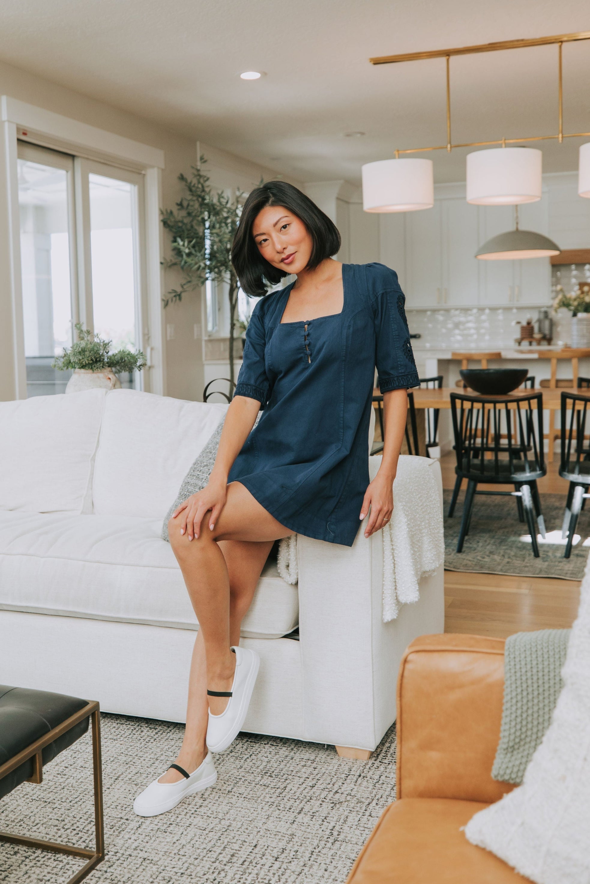 Free People Women's Bali Hazel Hearts Minidress - Blue - Mini Dresses Free People Women's Bali Hazel Hearts Minidress - Blue - Mini Dresses