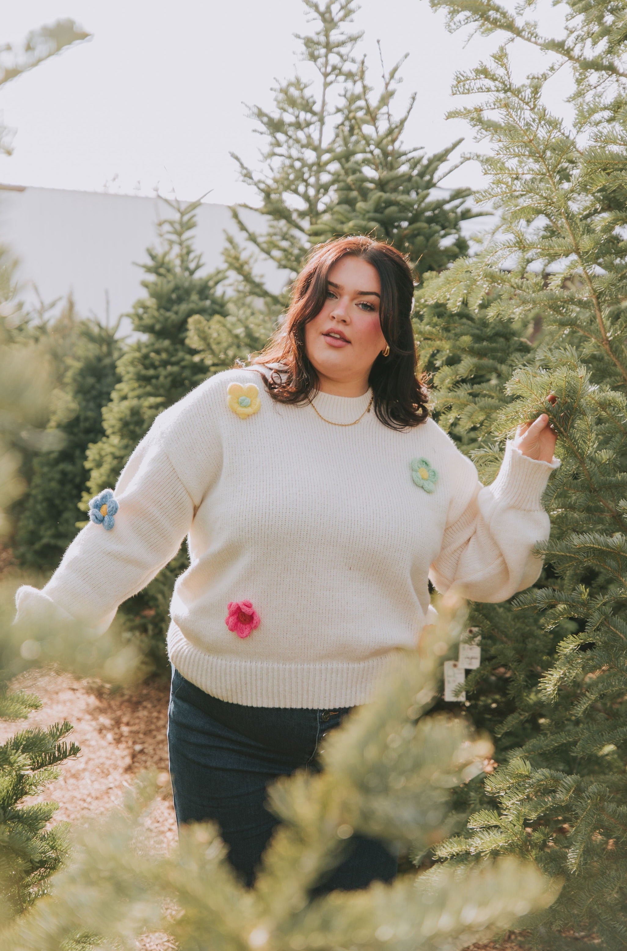 Plus size cream best sale sweater