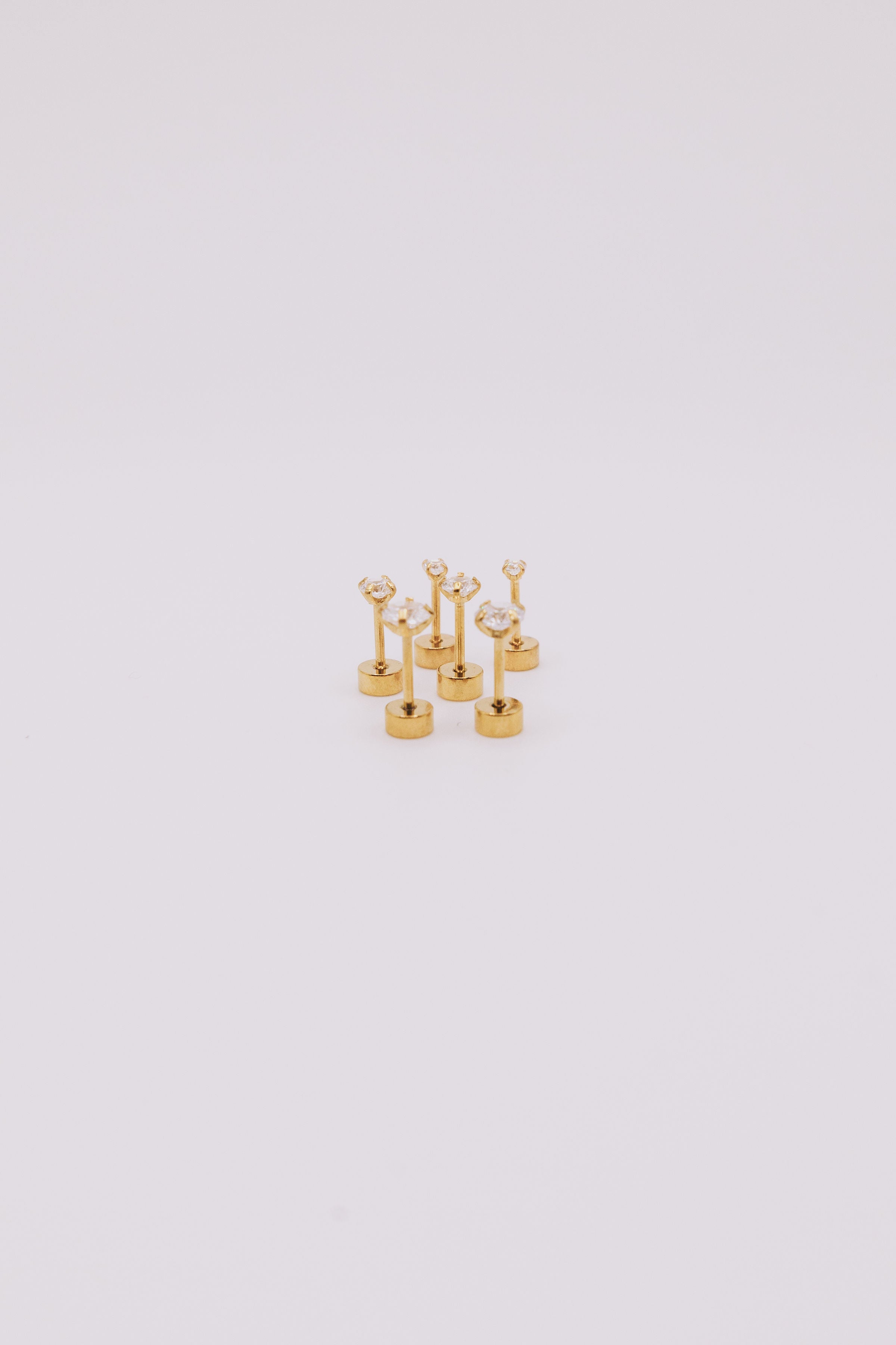 14K Gold Sparkle Studs