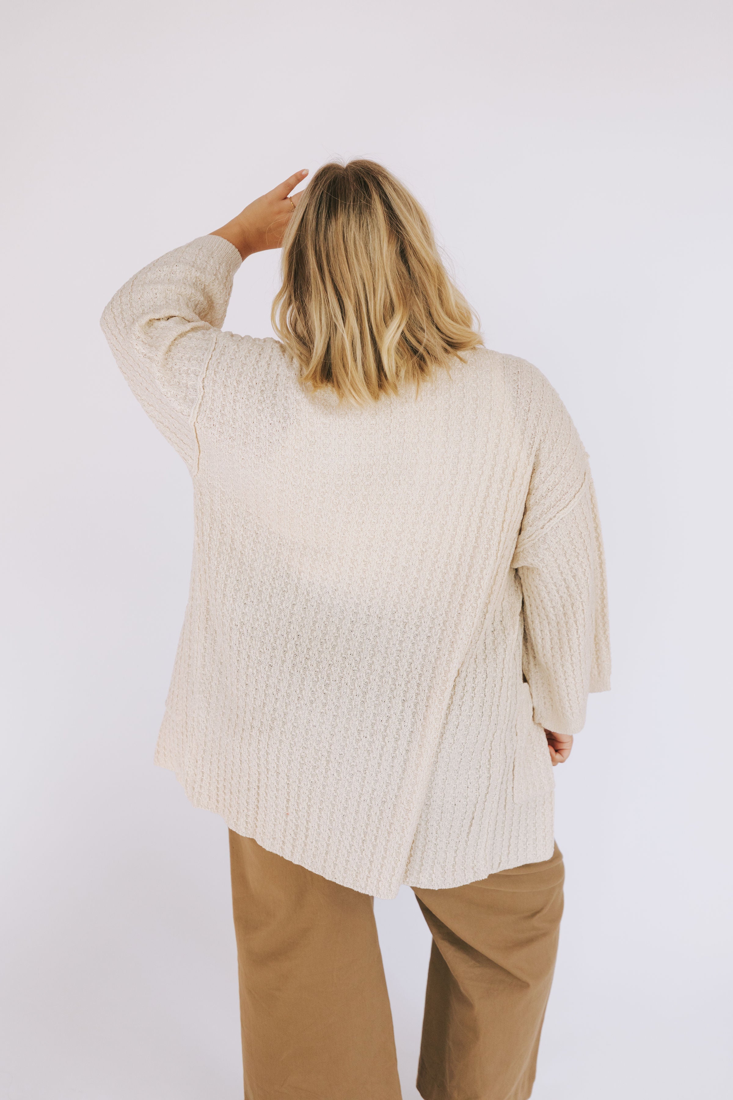 PLUS SIZE - On The Fence Cardigan