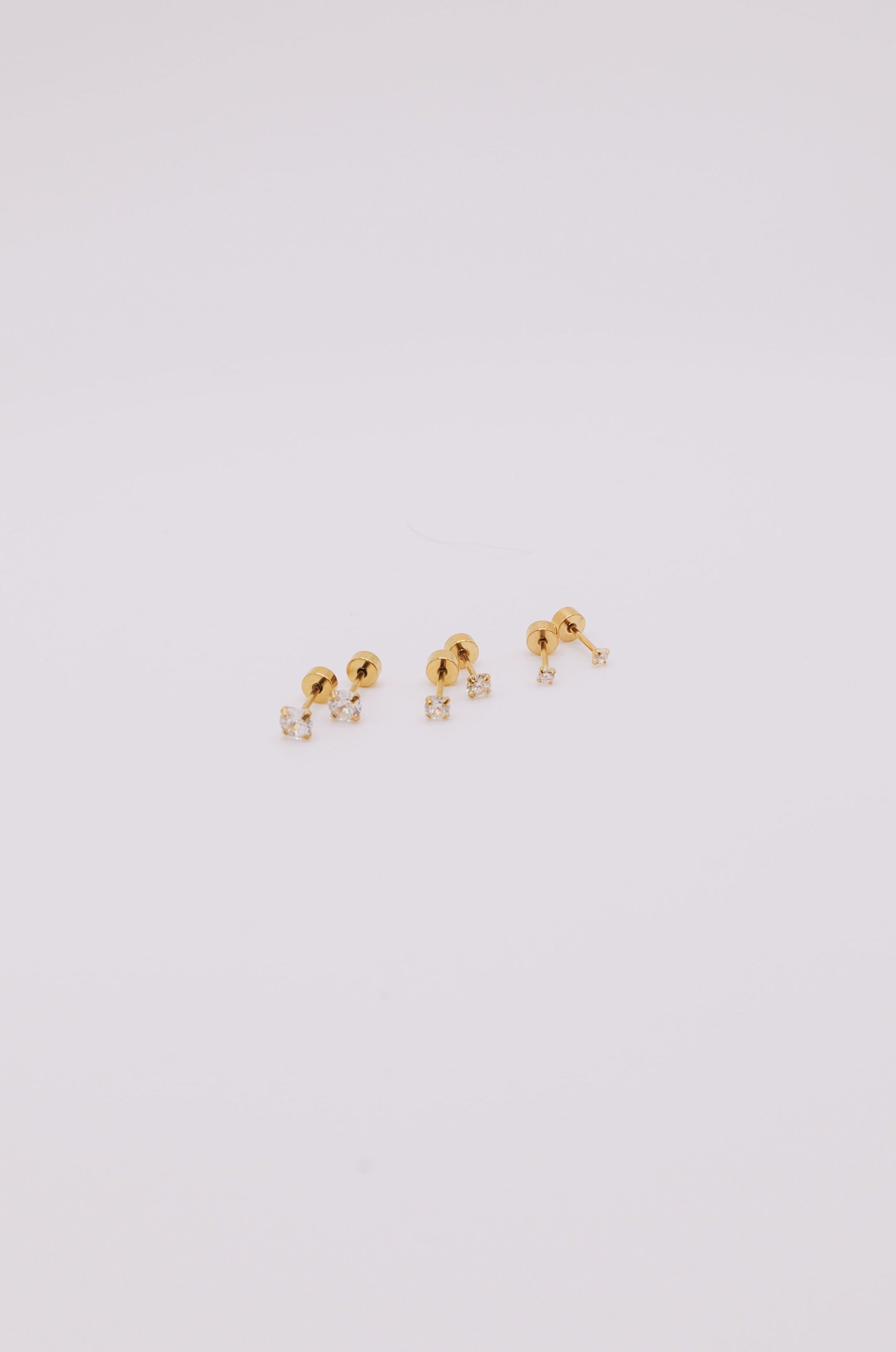 14K Gold Sparkle Studs