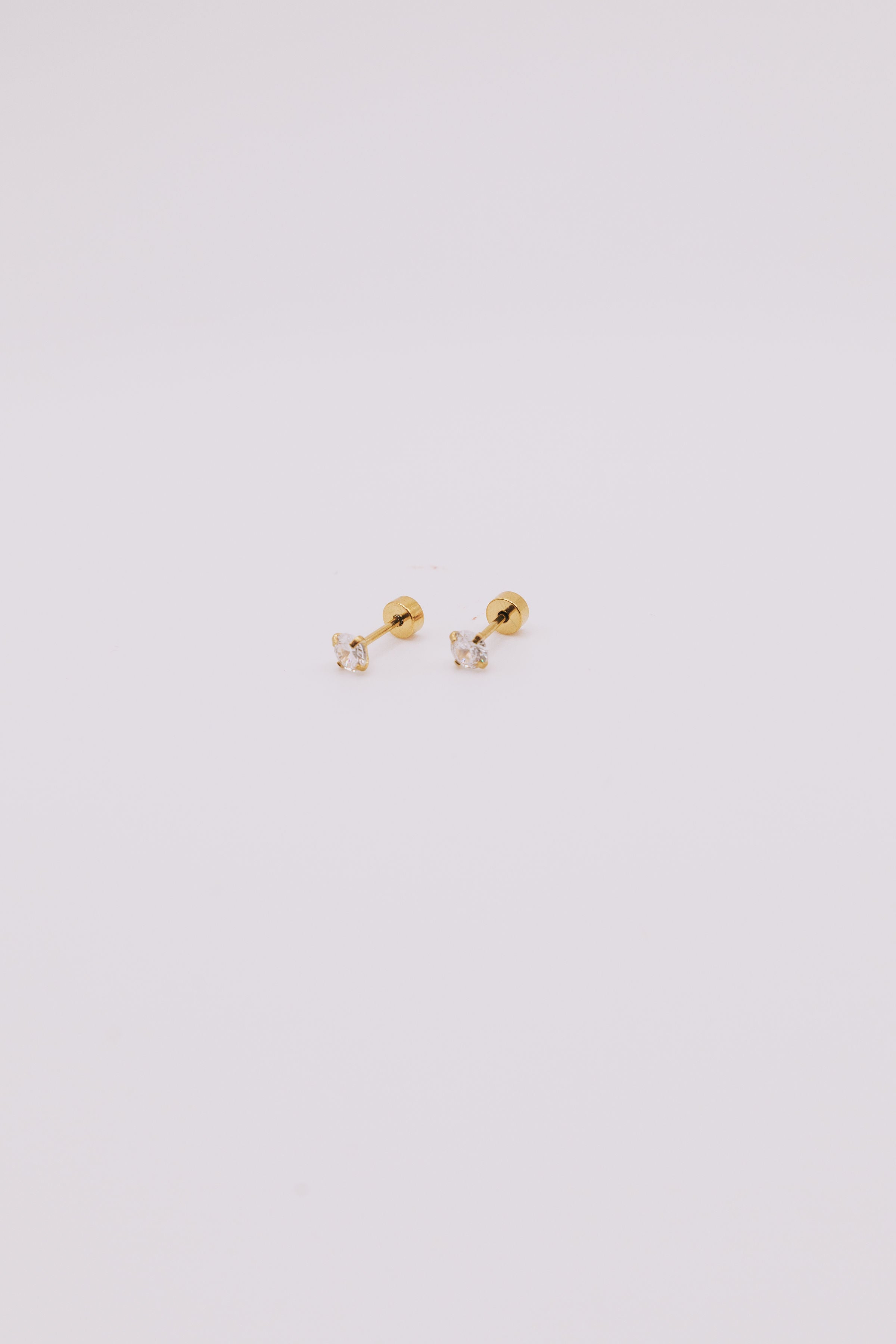 14K Gold Sparkle Studs