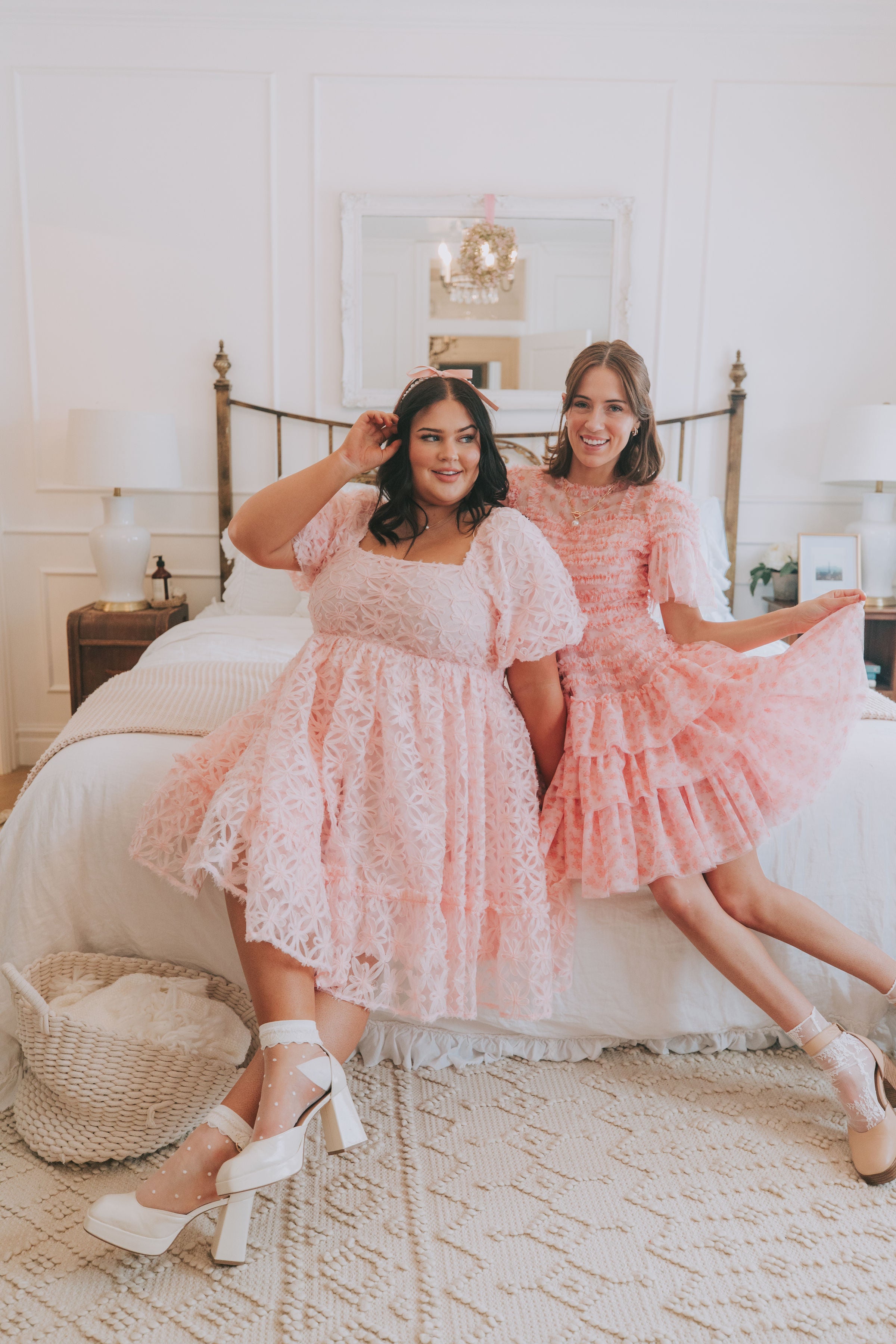 EXCLUSIVE - Cherry Blossom Ripple Dress