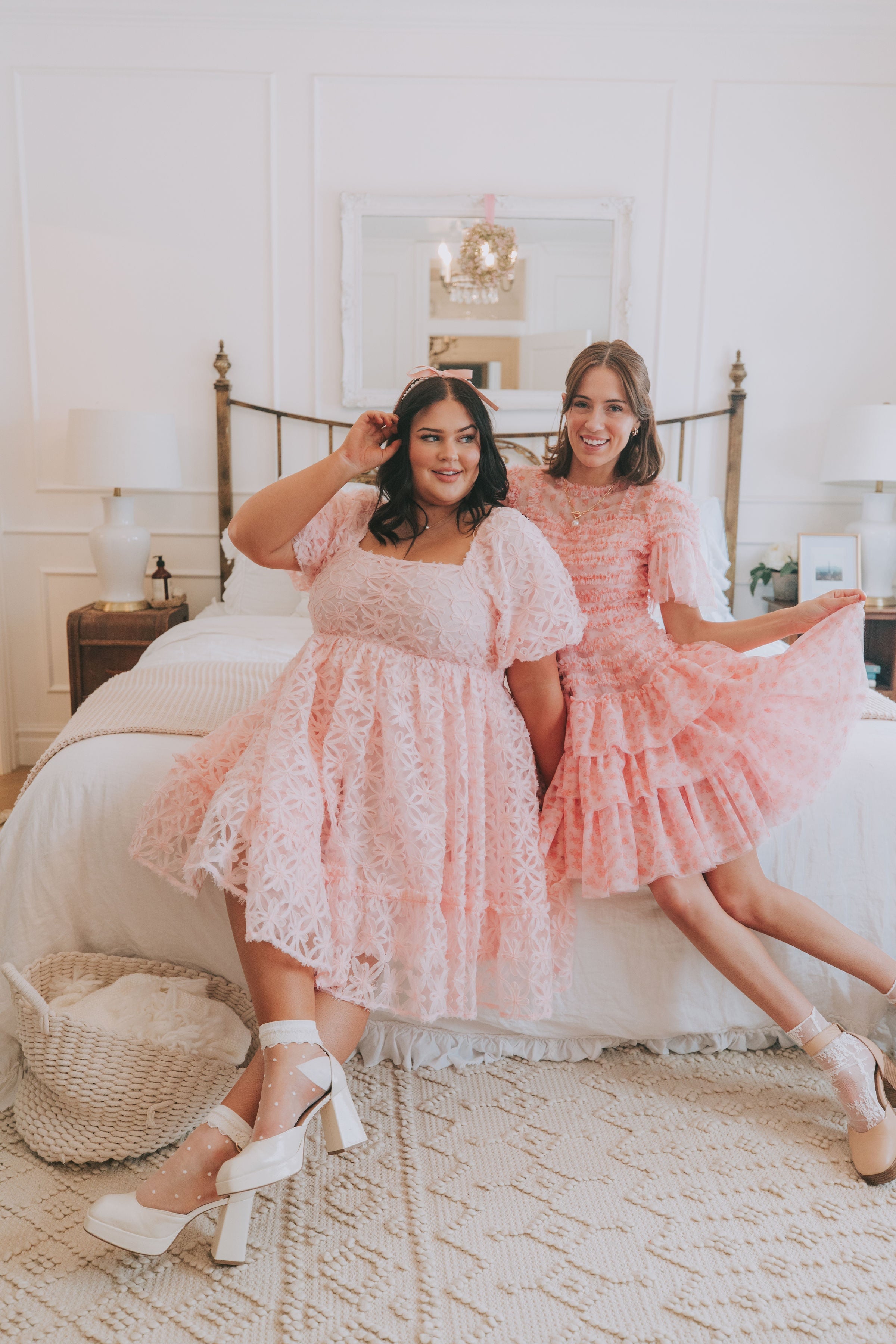 exclusive - Cherry Blossom Ripple Dress 2XL / Pink exclusive - Cherry Blossom Ripple Dress 2XL / Pink